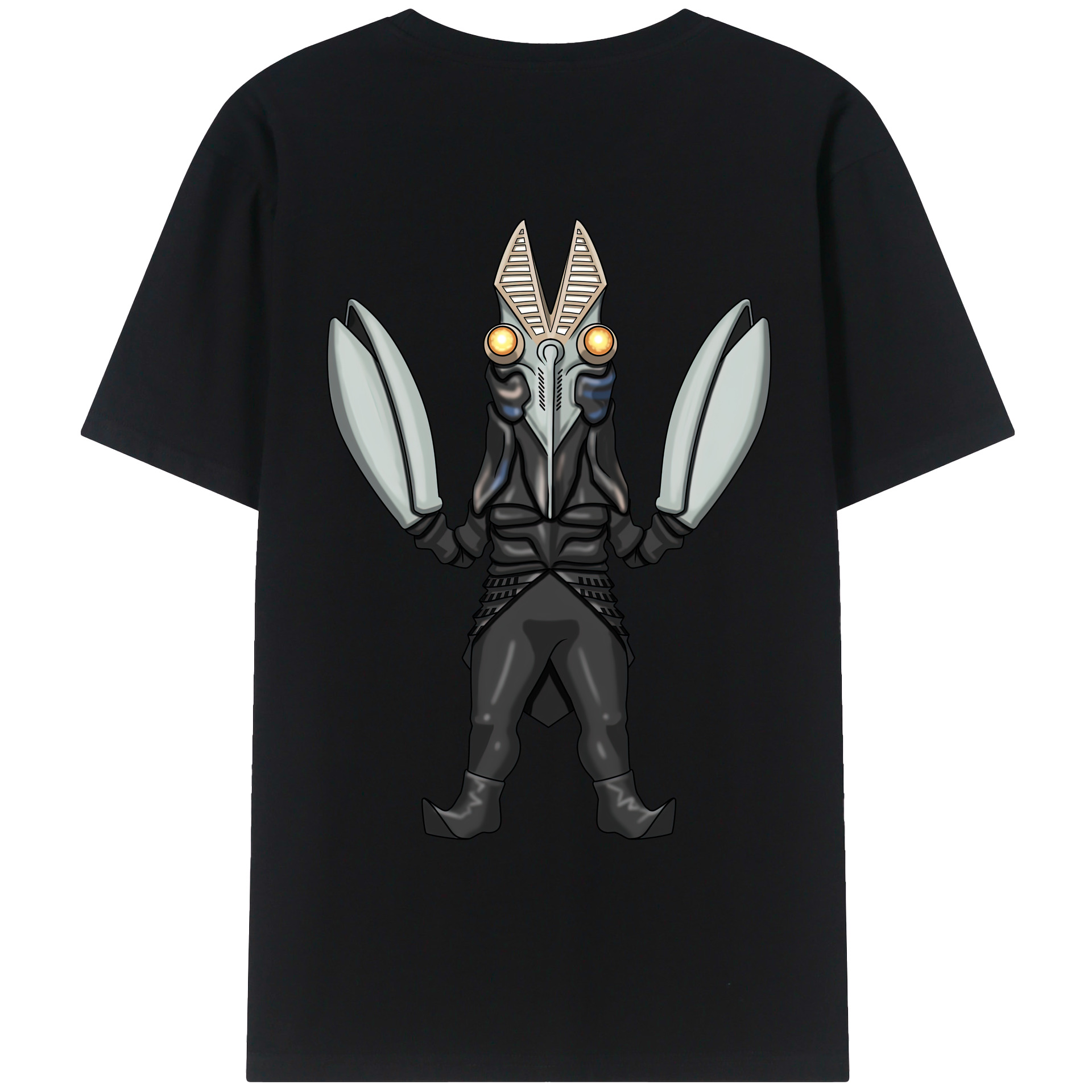 （画像用） ウルトラマン Ultraman 綿100％ メンズ半袖Tシャツ（バックプリント） 通気性