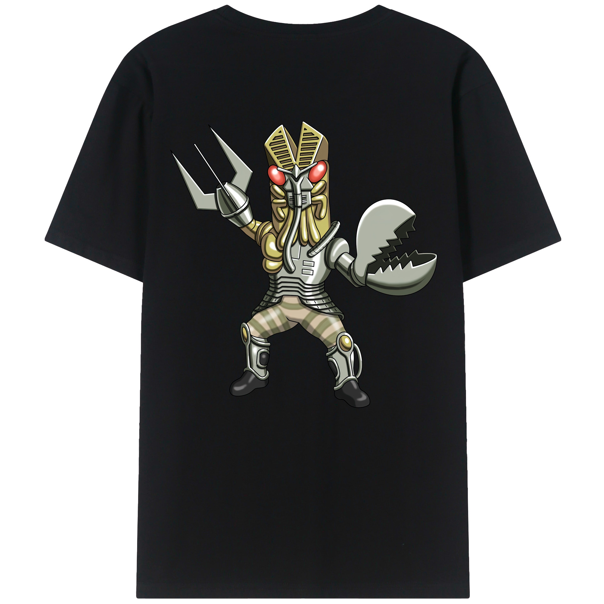 （画像用） ウルトラマン Ultraman 綿100％ メンズ半袖Tシャツ（バックプリント） 通気性