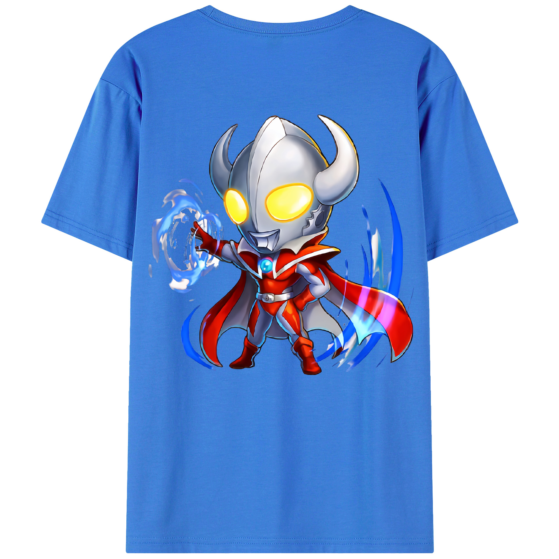 （画像用） ウルトラマン Ultraman 綿100％ メンズ半袖Tシャツ（バックプリント） 通気性