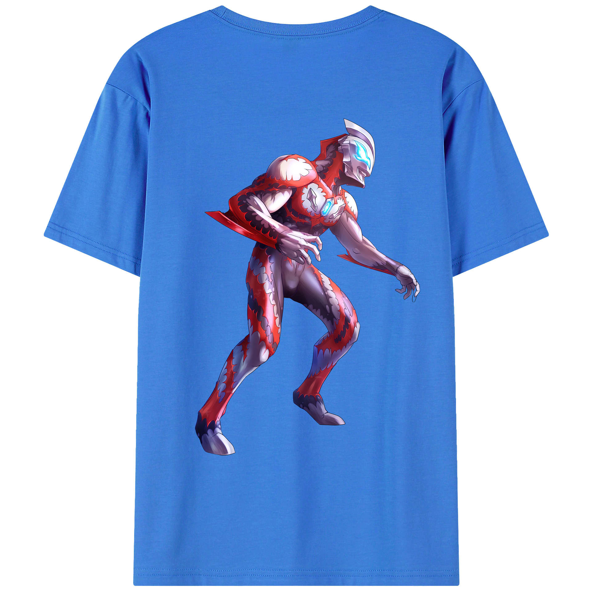 （画像用） ウルトラマン Ultraman 綿100％ メンズ半袖Tシャツ（バックプリント） 通気性
