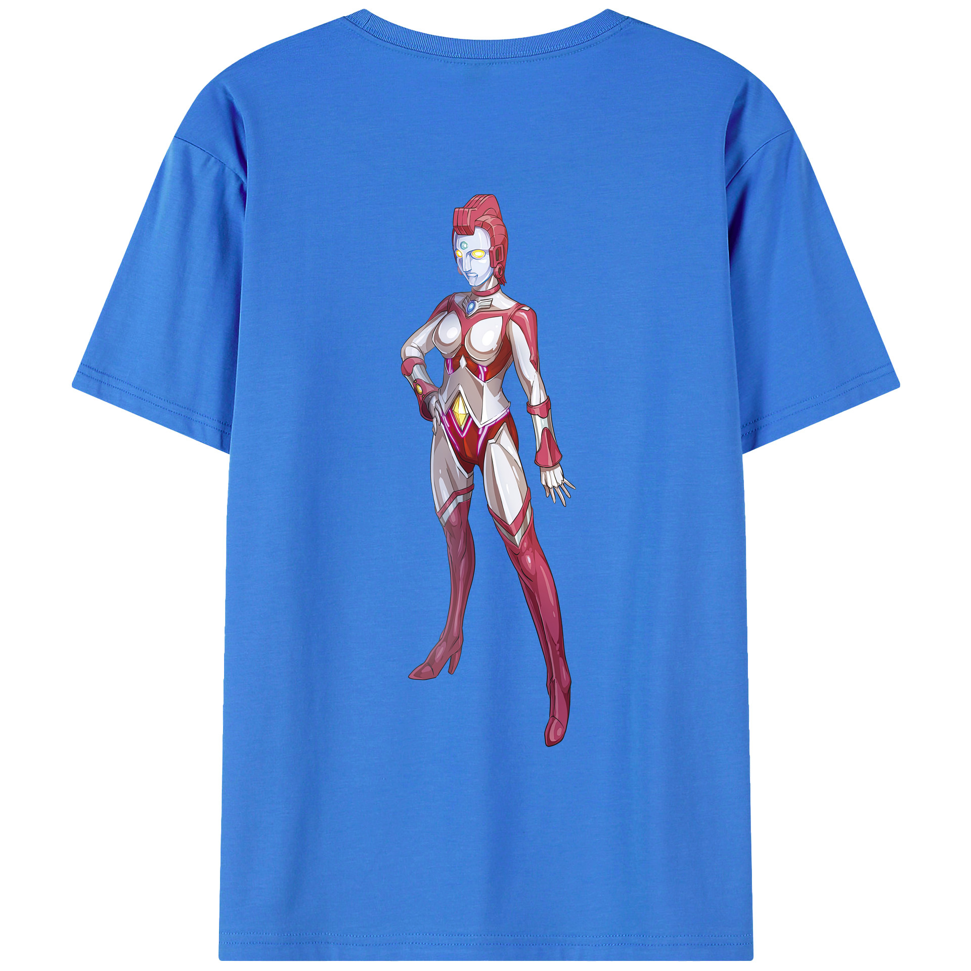 （画像用） ウルトラマン Ultraman 綿100％ メンズ半袖Tシャツ（バックプリント） 通気性