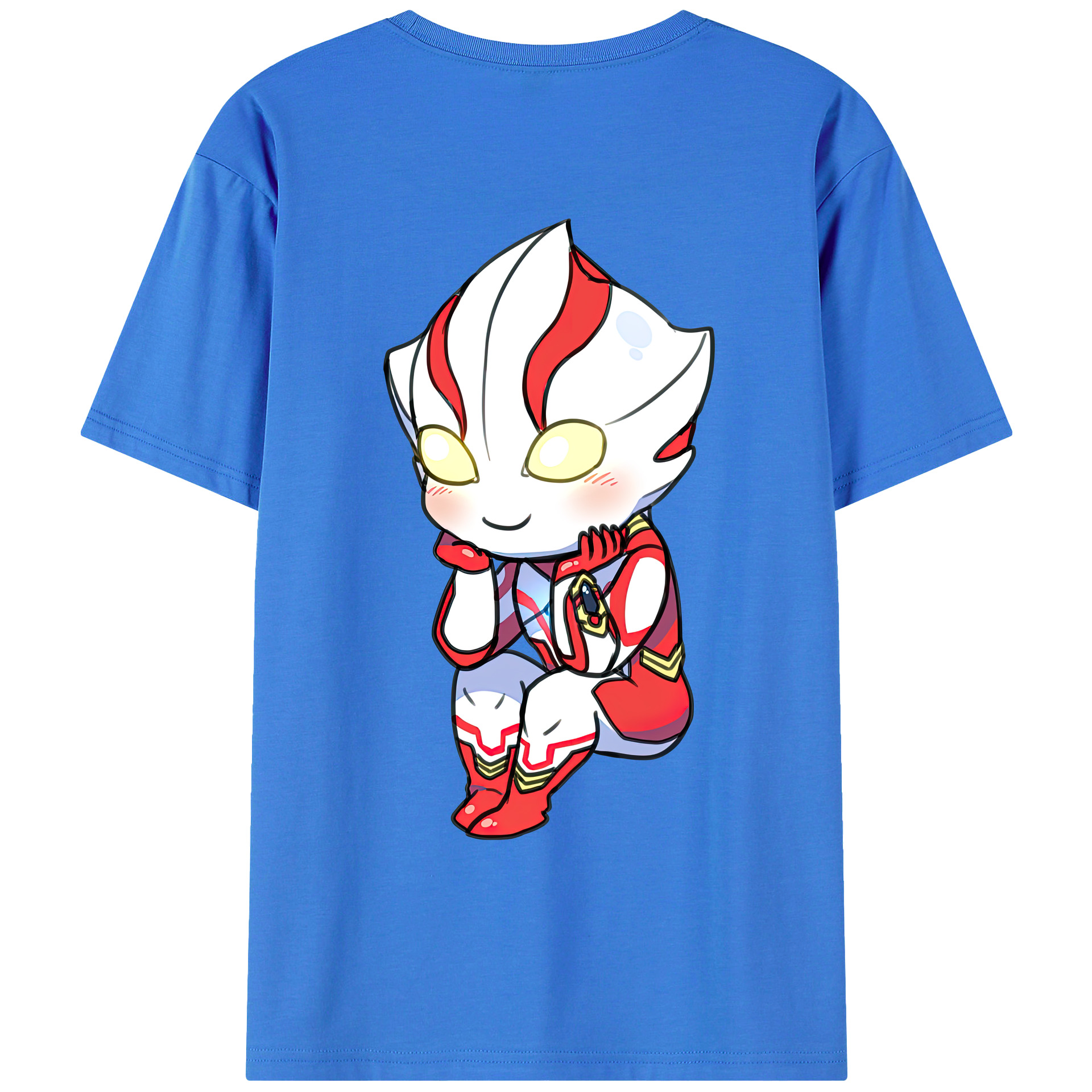 （画像用） ウルトラマン Ultraman 綿100％ メンズ半袖Tシャツ（バックプリント） 通気性
