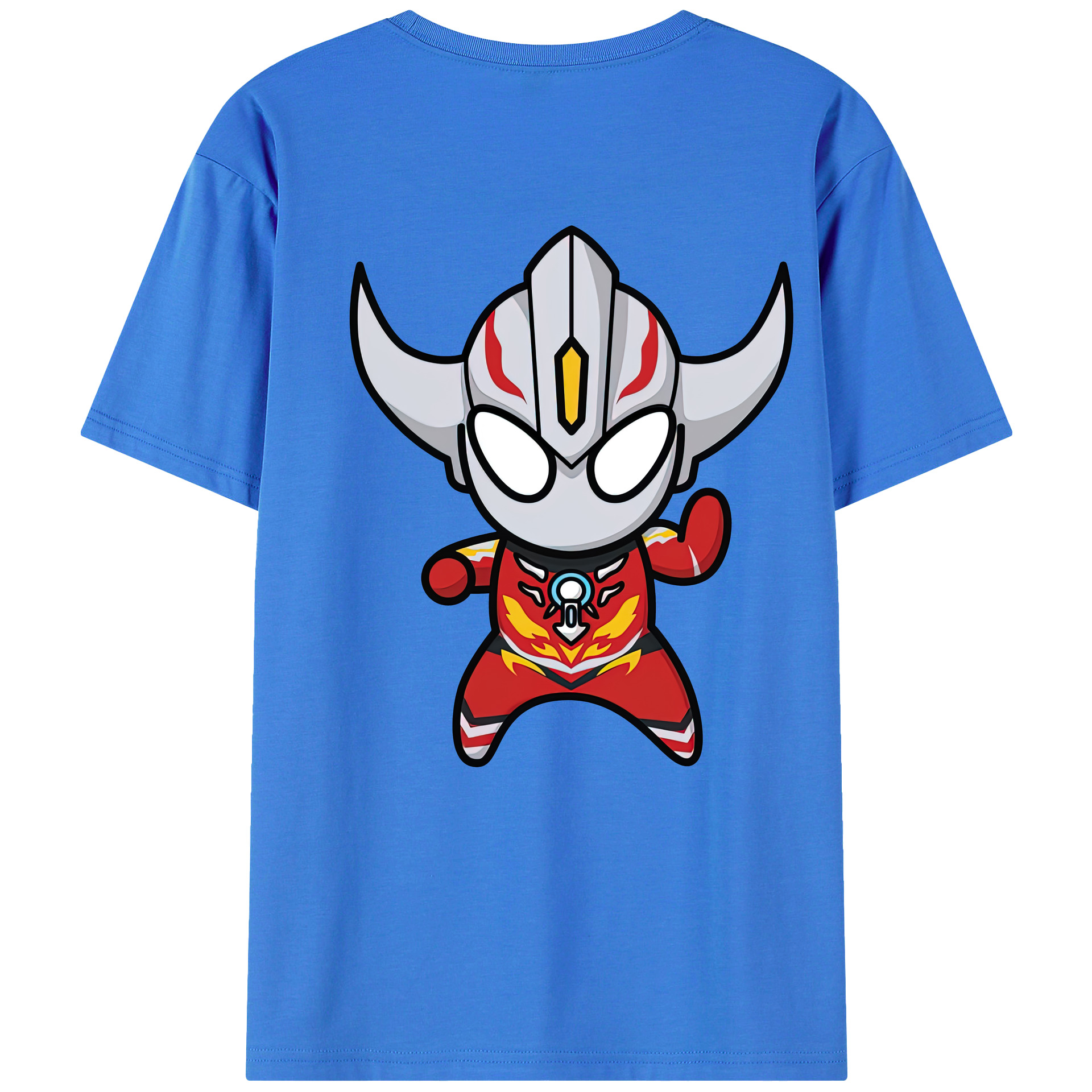 （画像用） ウルトラマン Ultraman 綿100％ メンズ半袖Tシャツ（バックプリント） 通気性