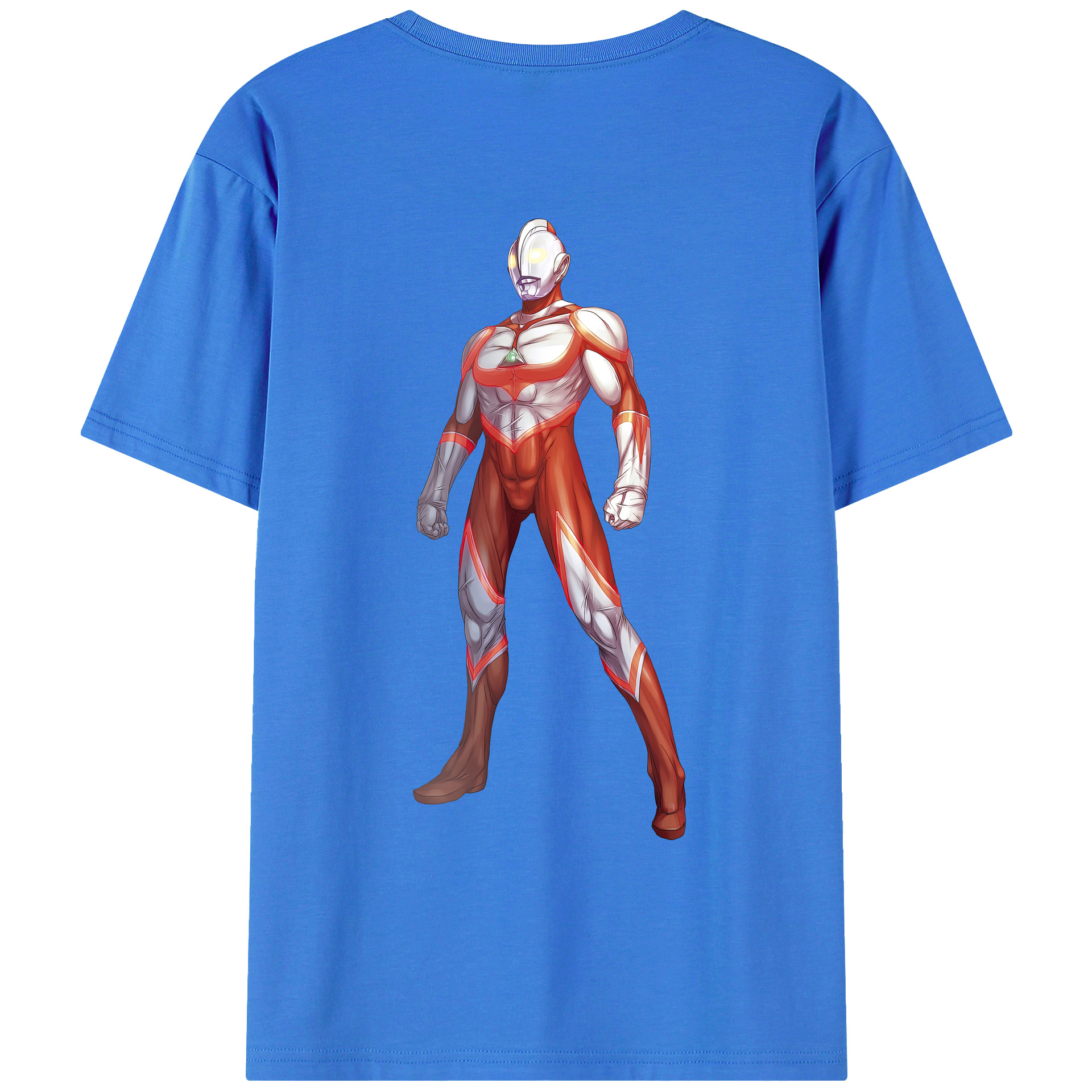 （画像用） ウルトラマン Ultraman 綿100％ メンズ半袖Tシャツ（バックプリント） 通気性