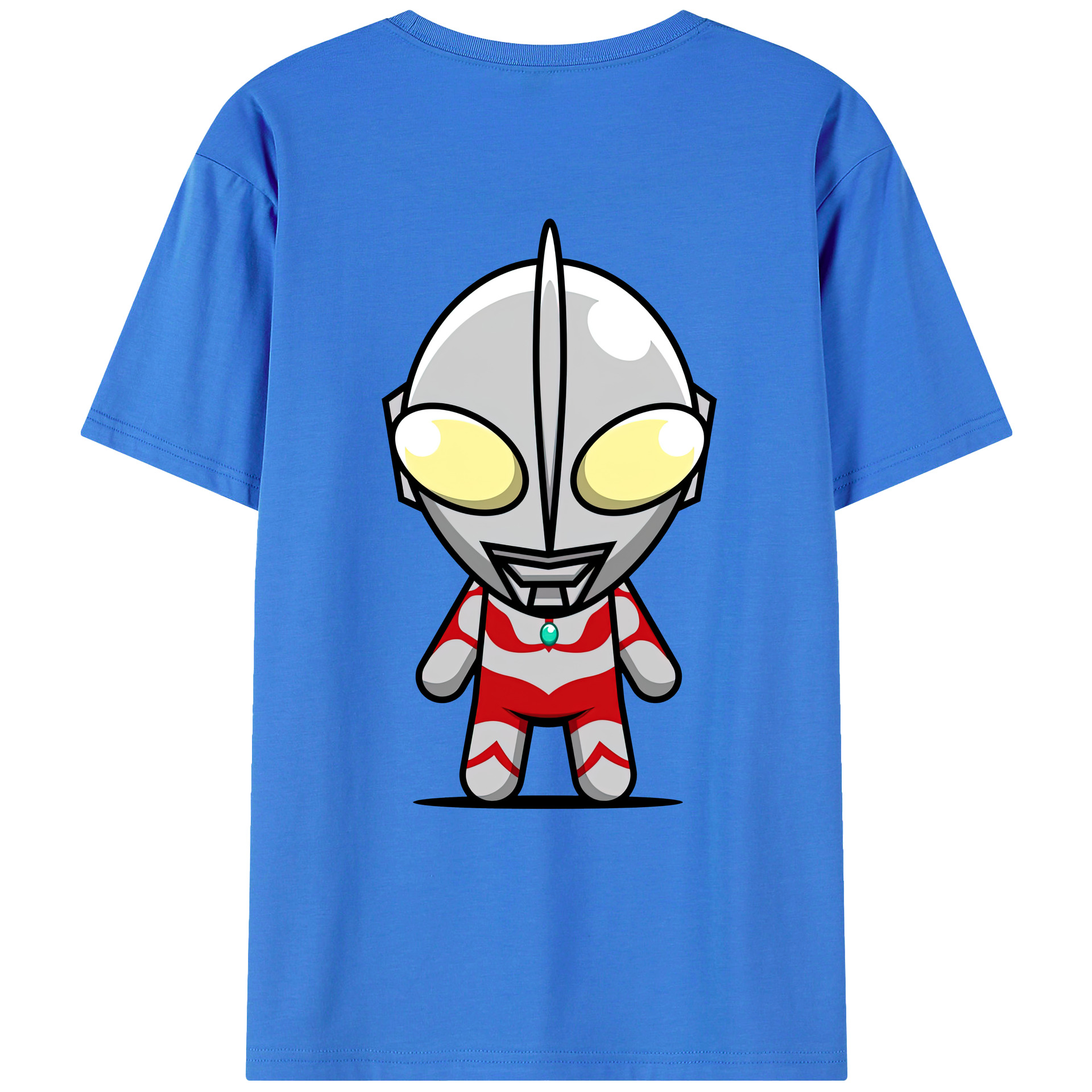 （画像用） ウルトラマン Ultraman 綿100％ メンズ半袖Tシャツ（バックプリント） 通気性