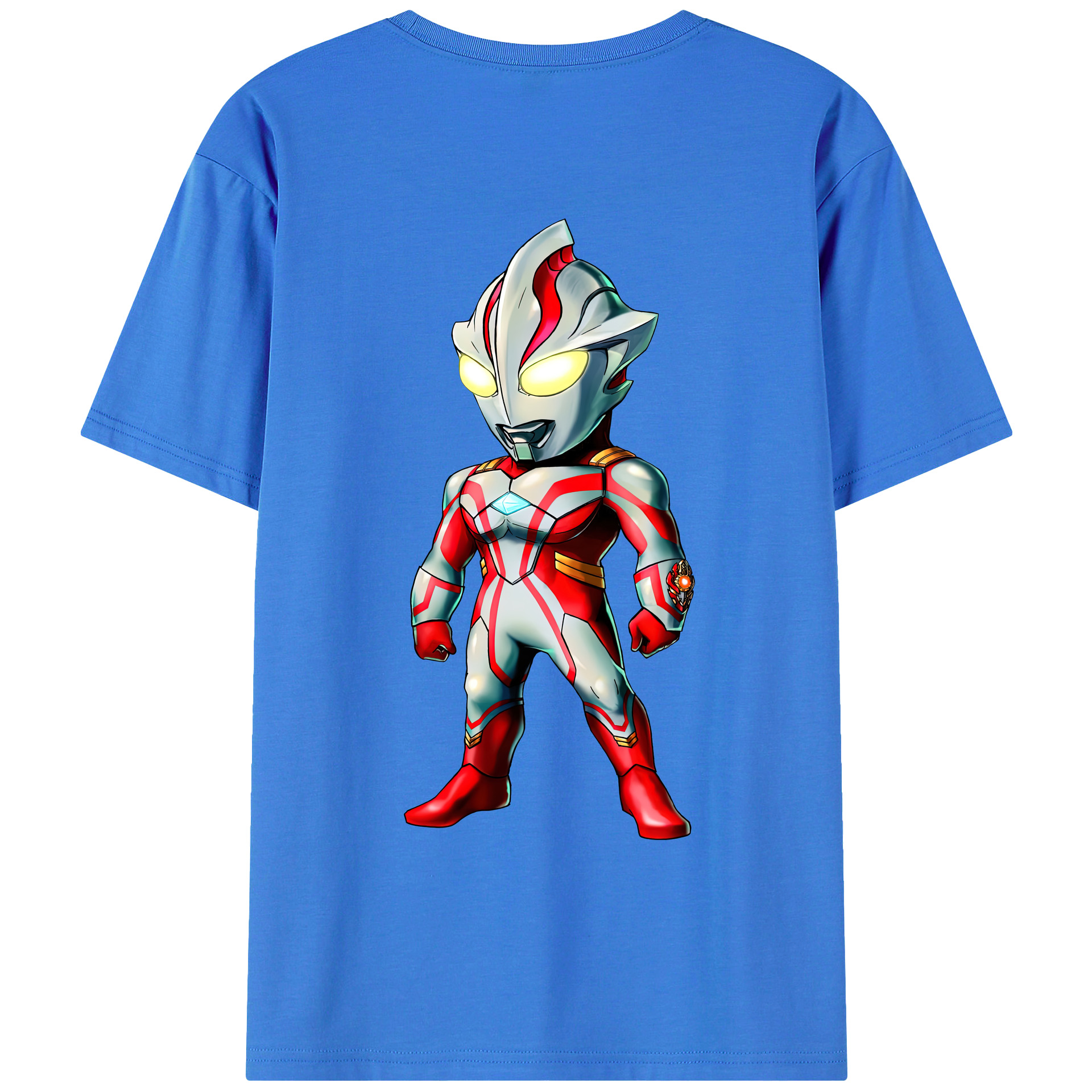 （画像用） ウルトラマン Ultraman 綿100％ メンズ半袖Tシャツ（バックプリント） 通気性