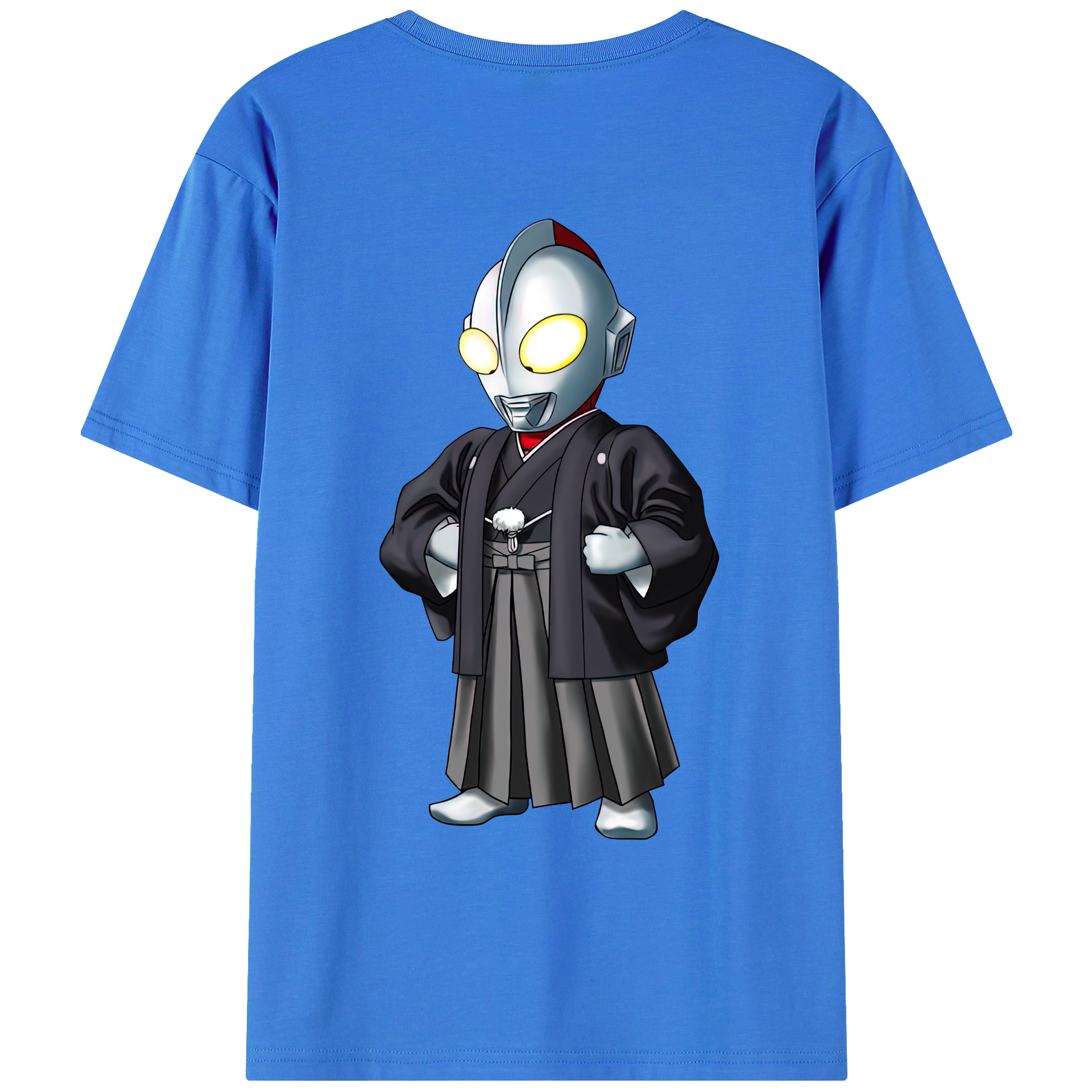 （画像用） ウルトラマン Ultraman 綿100％ メンズ半袖Tシャツ（バックプリント） 通気性