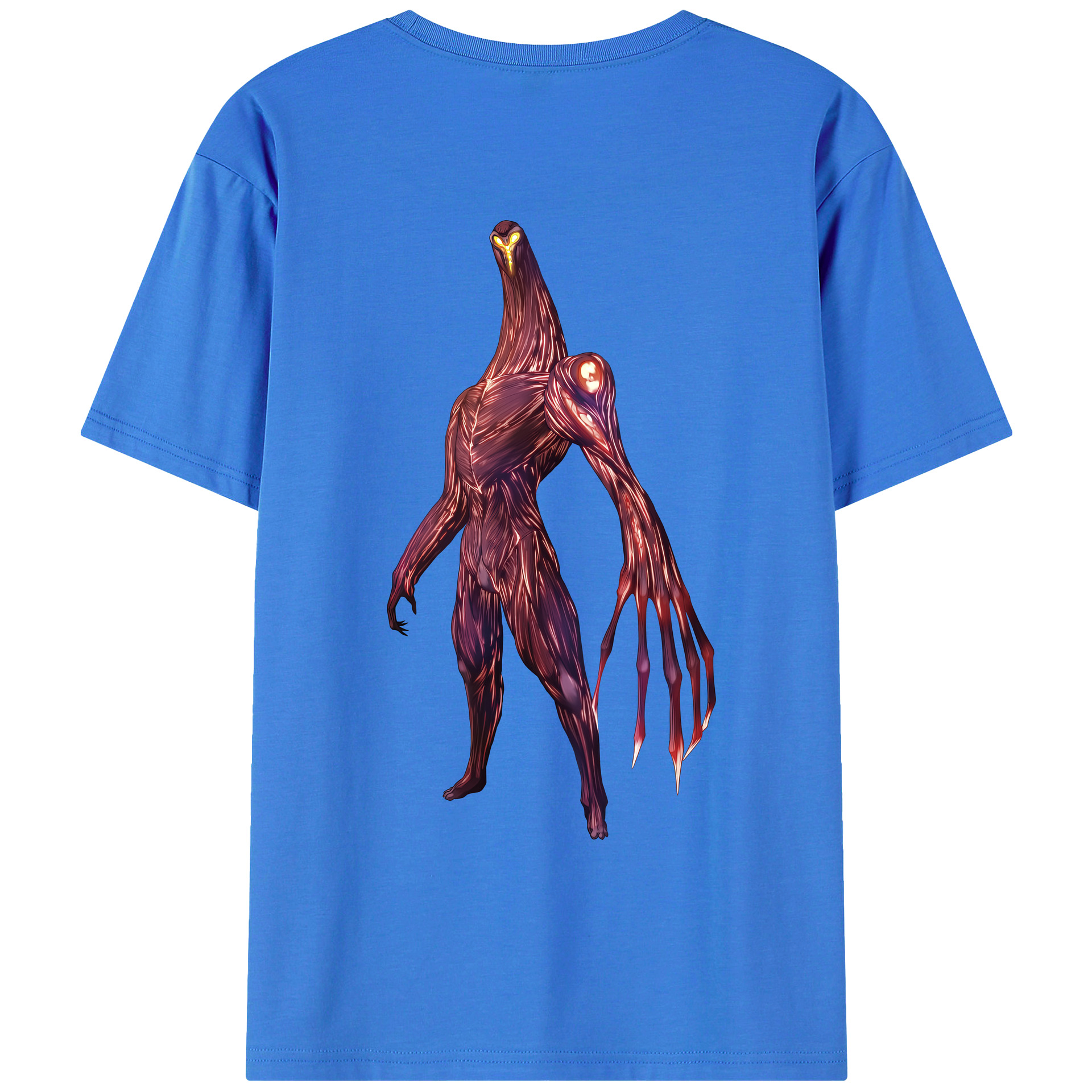 （画像用） ウルトラマン Ultraman 綿100％ メンズ半袖Tシャツ（バックプリント） 通気性