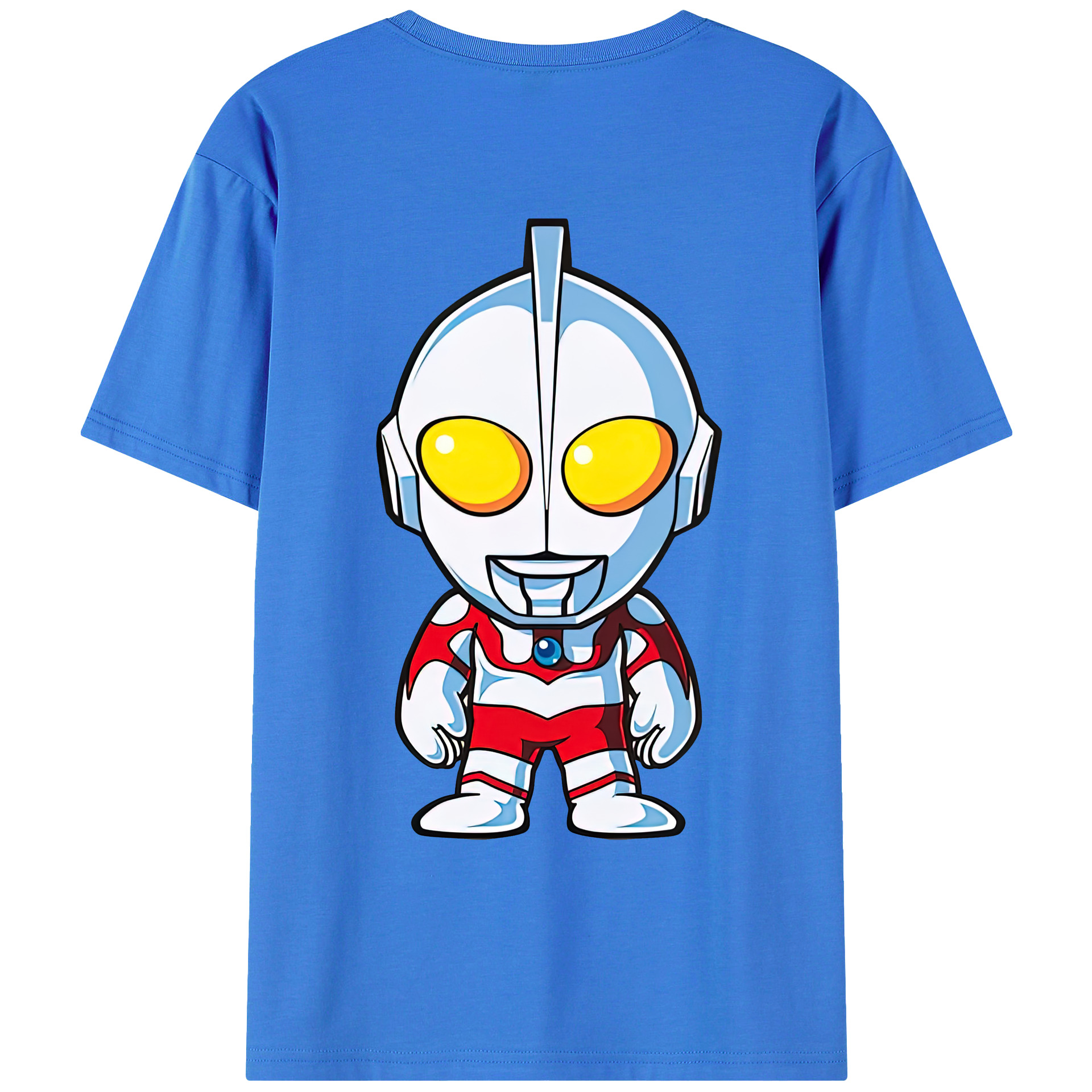 （画像用） ウルトラマン Ultraman 綿100％ メンズ半袖Tシャツ（バックプリント） 通気性