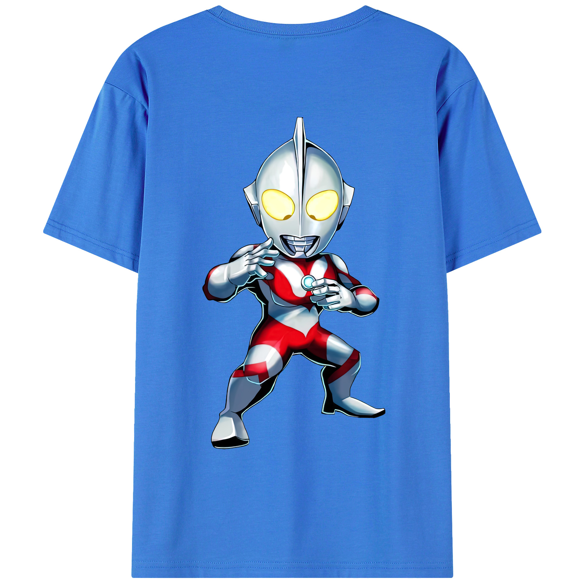 （画像用） ウルトラマン Ultraman 綿100％ メンズ半袖Tシャツ（バックプリント） 通気性