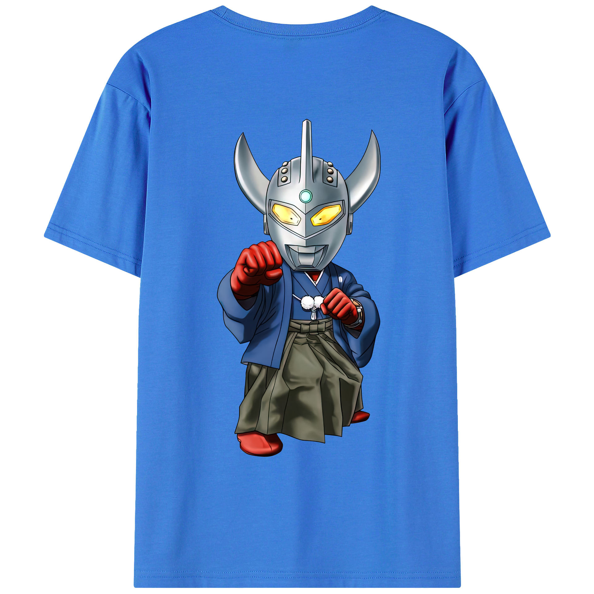 （画像用） ウルトラマン Ultraman 綿100％ メンズ半袖Tシャツ（バックプリント） 通気性