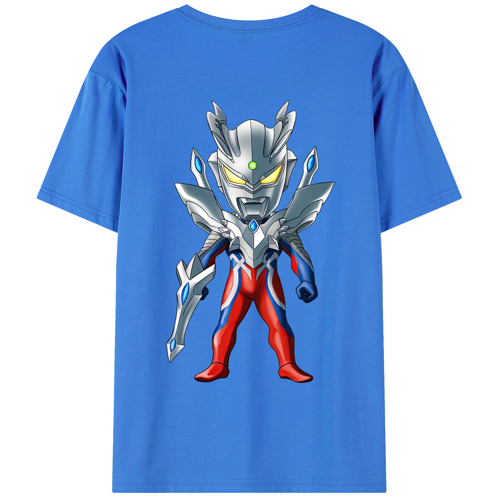 （画像用） ウルトラマン Ultraman 綿100％ メンズ半袖Tシャツ（バックプリント） 通気性