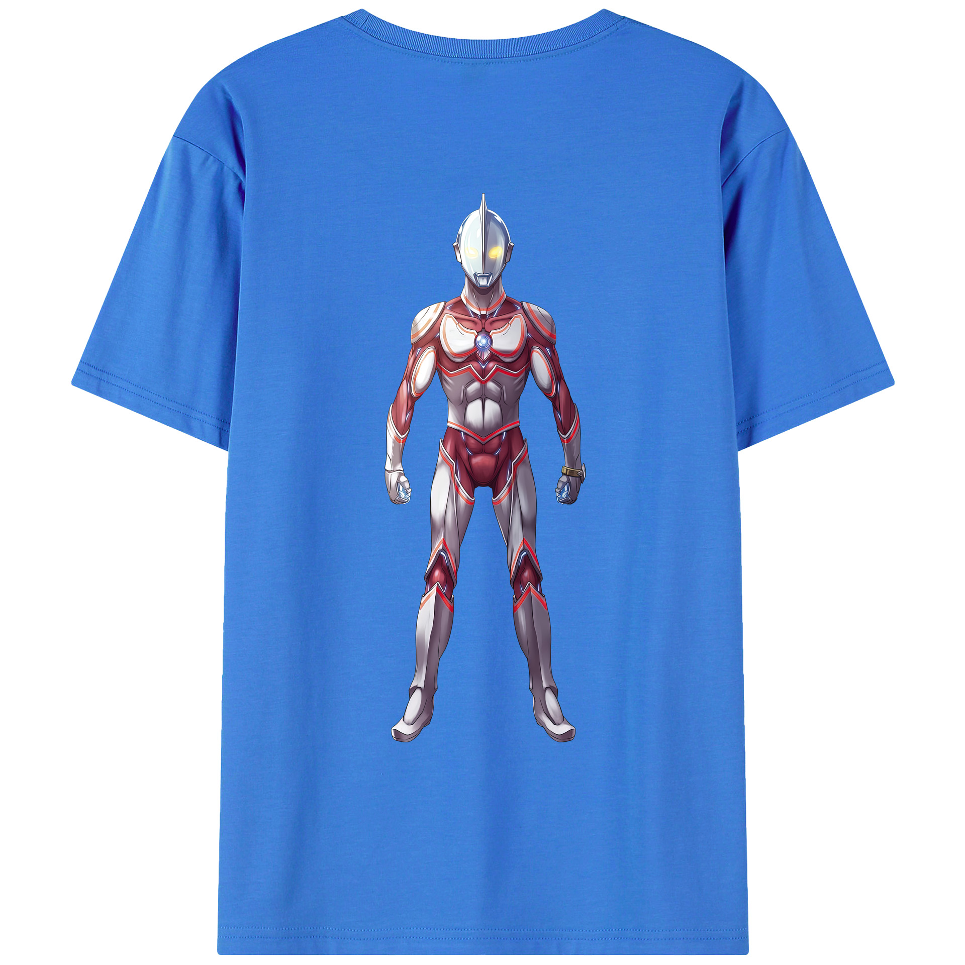 （画像用） ウルトラマン Ultraman 綿100％ メンズ半袖Tシャツ（バックプリント） 通気性