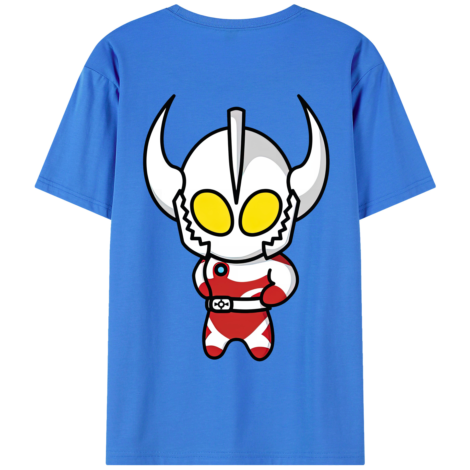 （画像用） ウルトラマン Ultraman 綿100％ メンズ半袖Tシャツ（バックプリント） 通気性