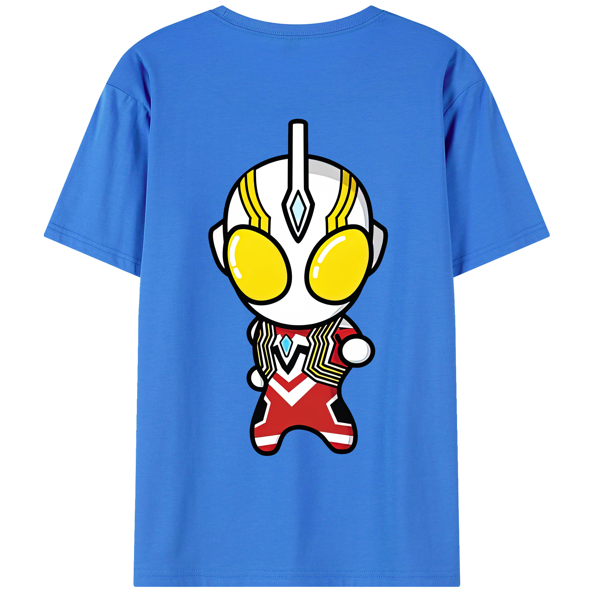 （画像用） ウルトラマン Ultraman 綿100％ メンズ半袖Tシャツ（バックプリント） 通気性