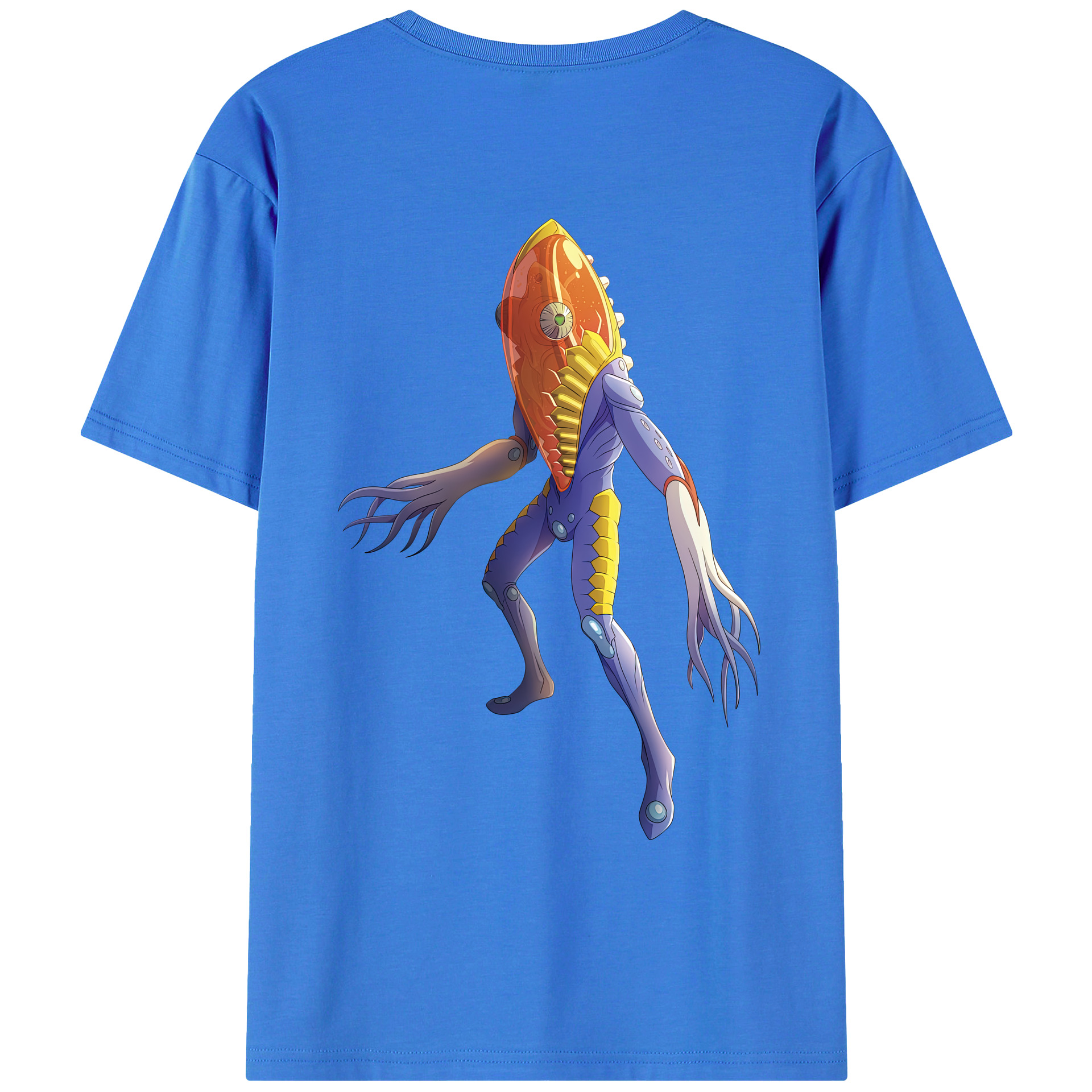 （画像用） ウルトラマン Ultraman 綿100％ メンズ半袖Tシャツ（バックプリント） 通気性