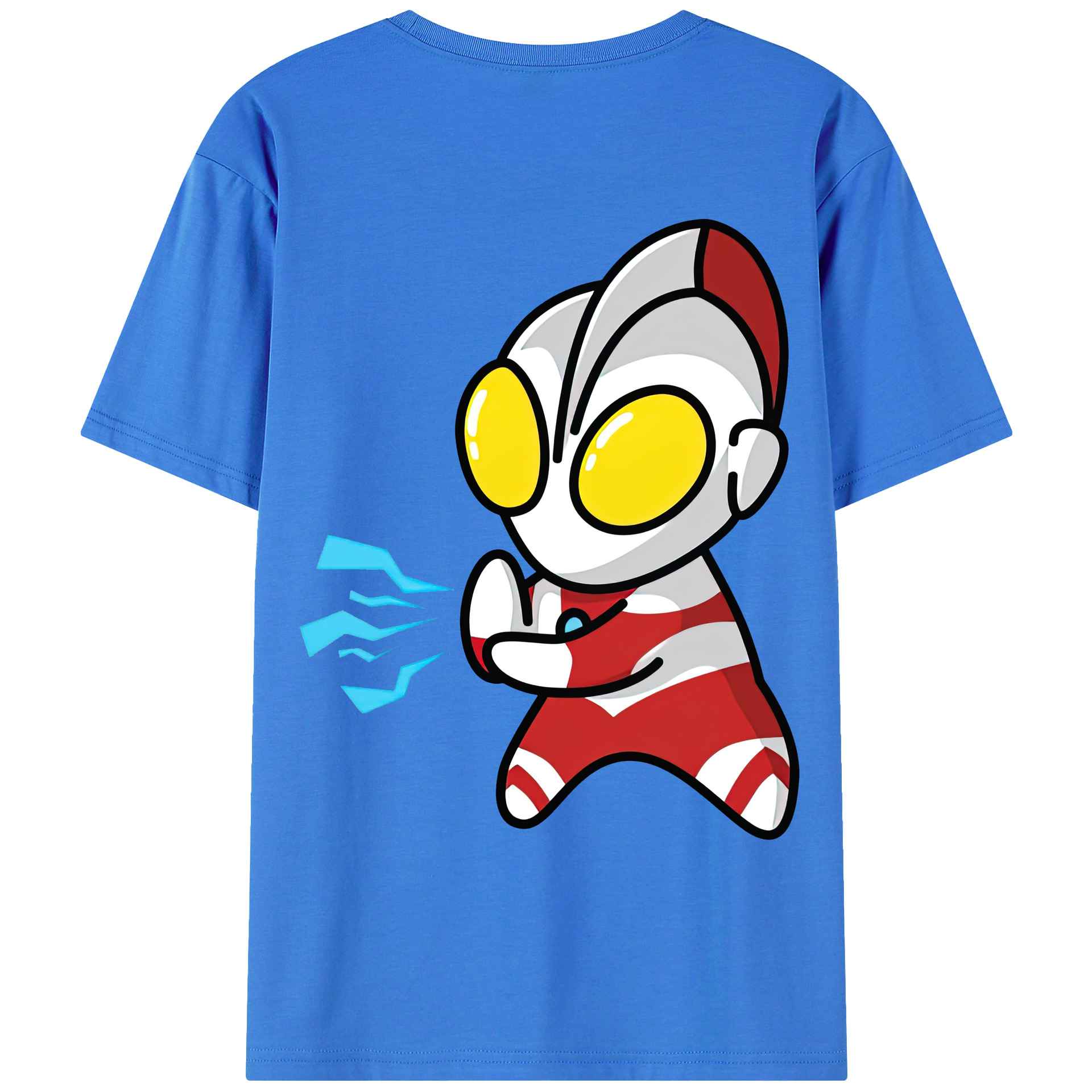（画像用） ウルトラマン Ultraman 綿100％ メンズ半袖Tシャツ（バックプリント） 通気性