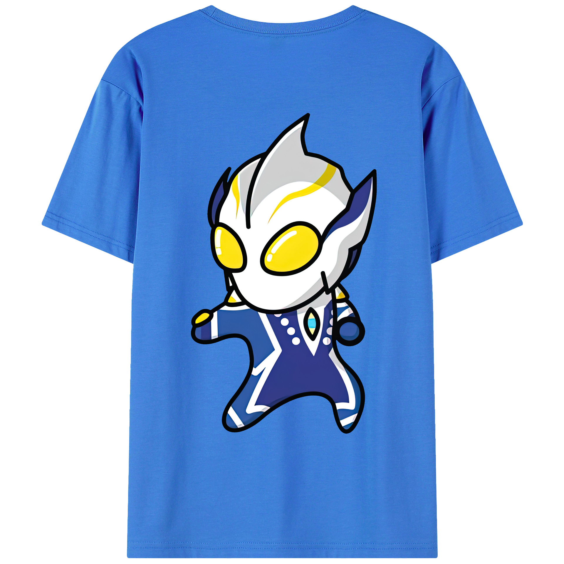 （画像用） ウルトラマン Ultraman 綿100％ メンズ半袖Tシャツ（バックプリント） 通気性