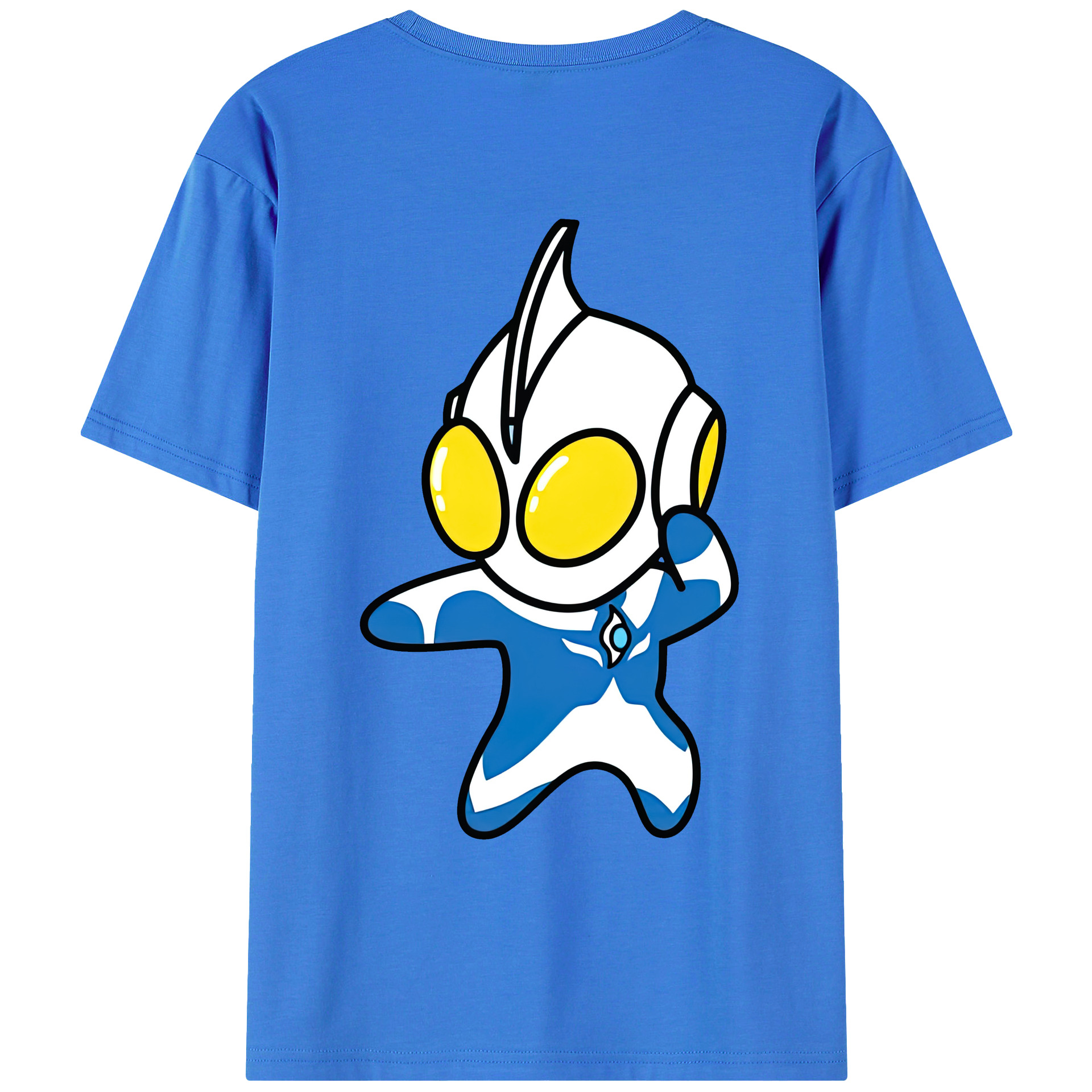 （画像用） ウルトラマン Ultraman 綿100％ メンズ半袖Tシャツ（バックプリント） 通気性