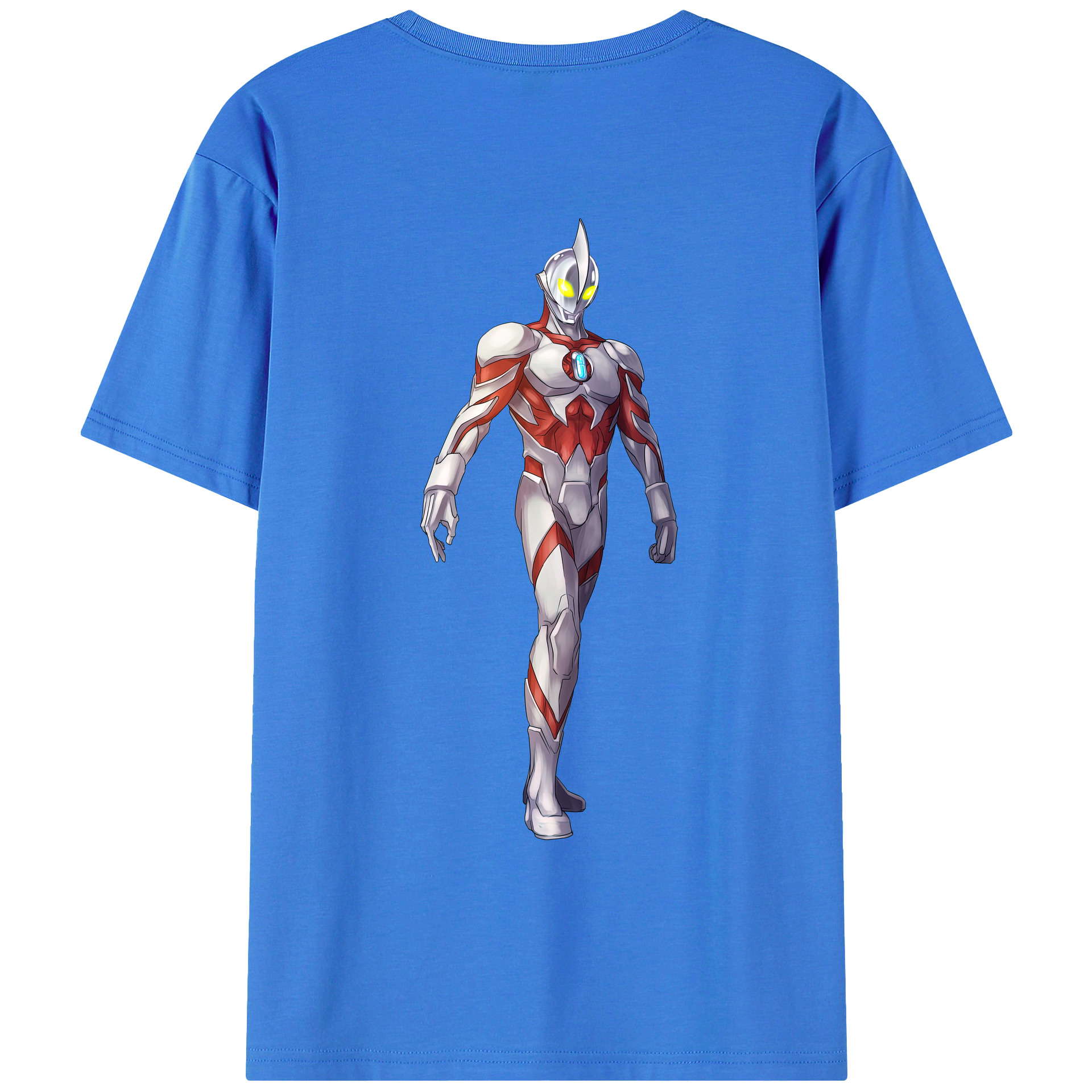 （画像用） ウルトラマン Ultraman 綿100％ メンズ半袖Tシャツ（バックプリント） 通気性