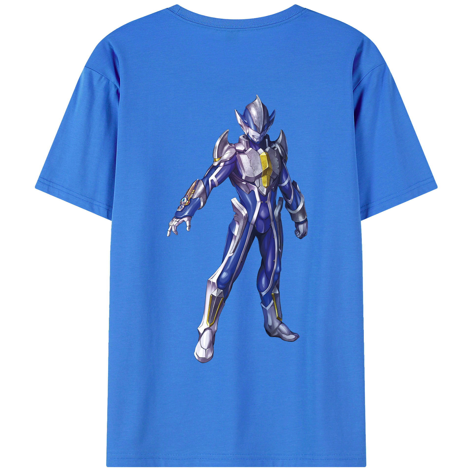 （画像用） ウルトラマン Ultraman 綿100％ メンズ半袖Tシャツ（バックプリント） 通気性
