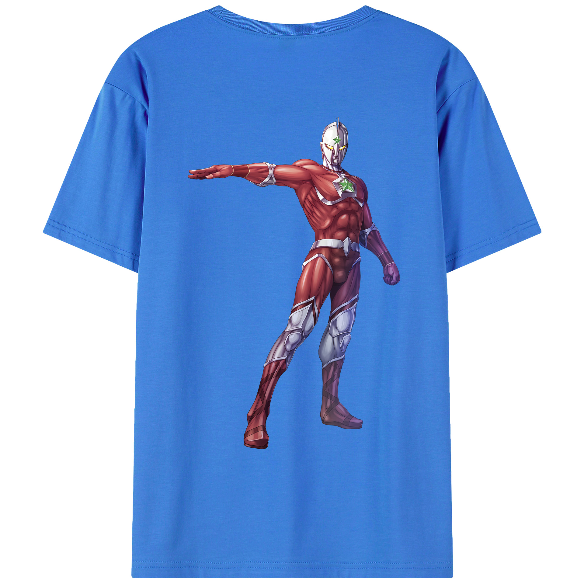 （画像用） ウルトラマン Ultraman 綿100％ メンズ半袖Tシャツ（バックプリント） 通気性
