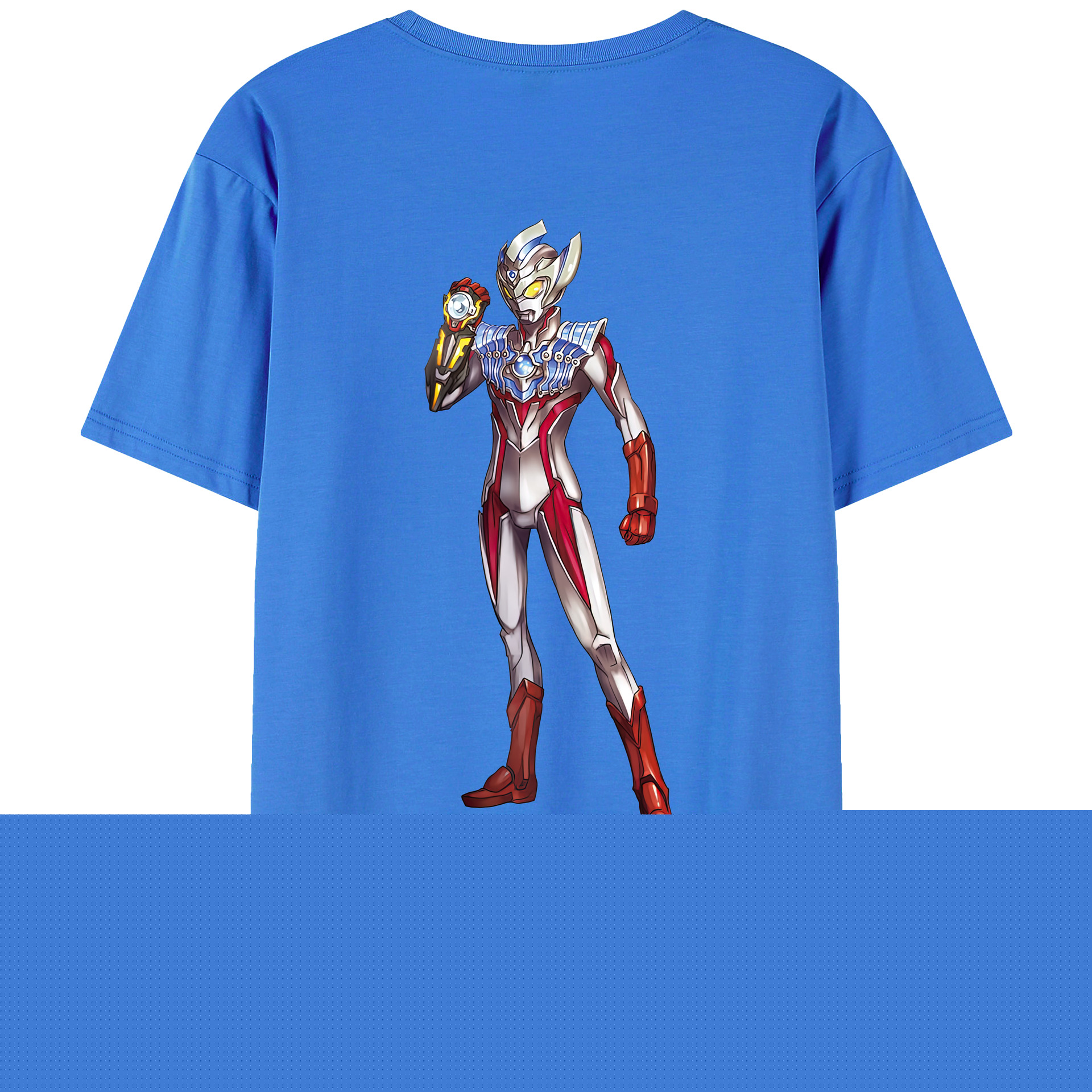 （画像用） ウルトラマン Ultraman 綿100％ メンズ半袖Tシャツ（バックプリント） 通気性