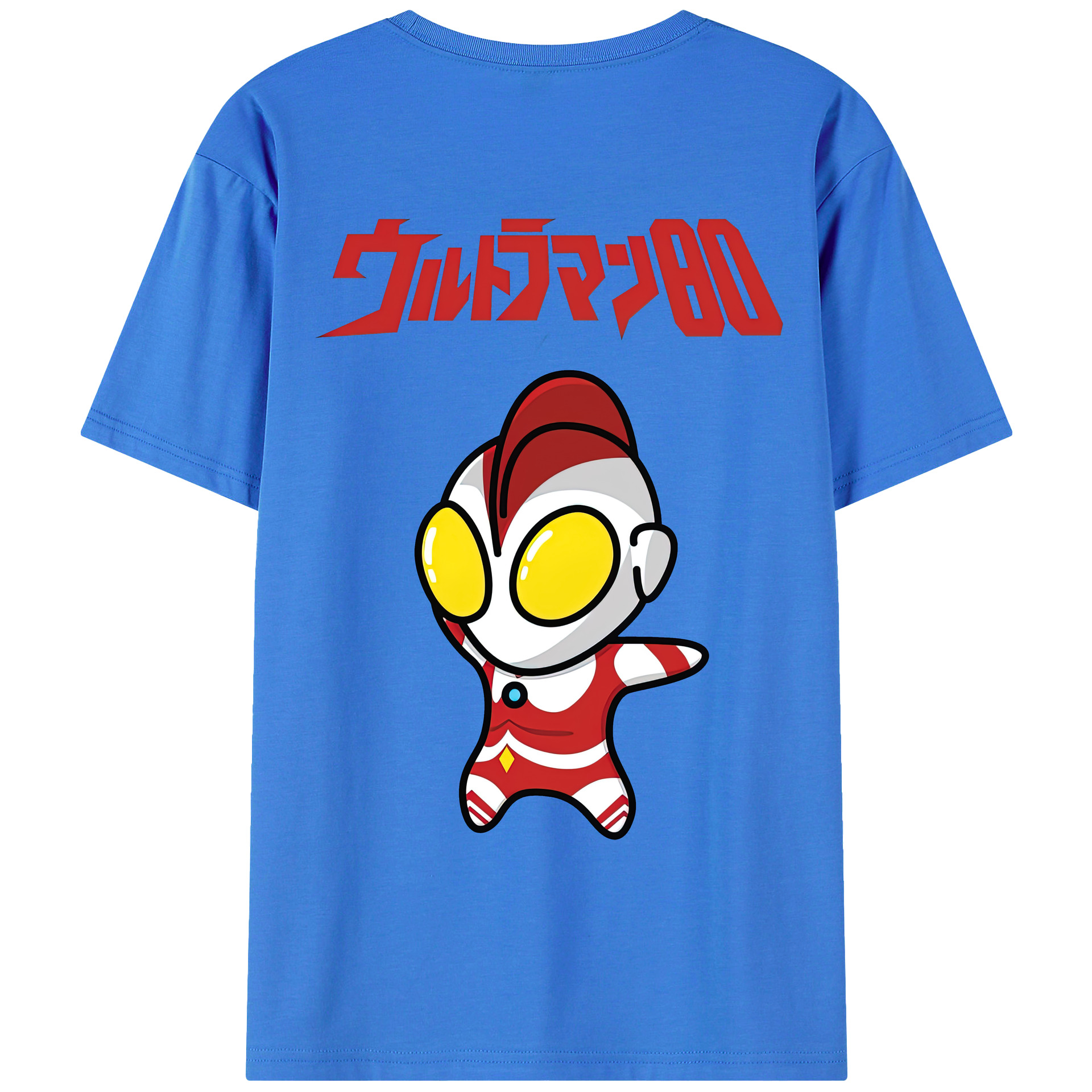 （画像用） ウルトラマン Ultraman 綿100％ メンズ半袖Tシャツ（バックプリント） 通気性