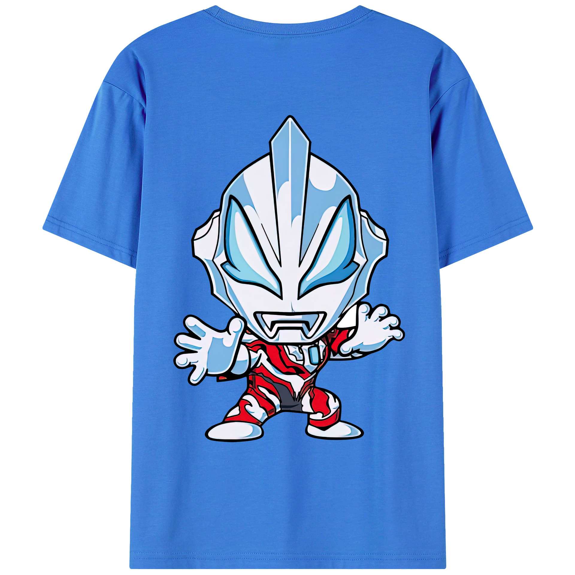 （画像用） ウルトラマン Ultraman 綿100％ メンズ半袖Tシャツ（バックプリント） 通気性