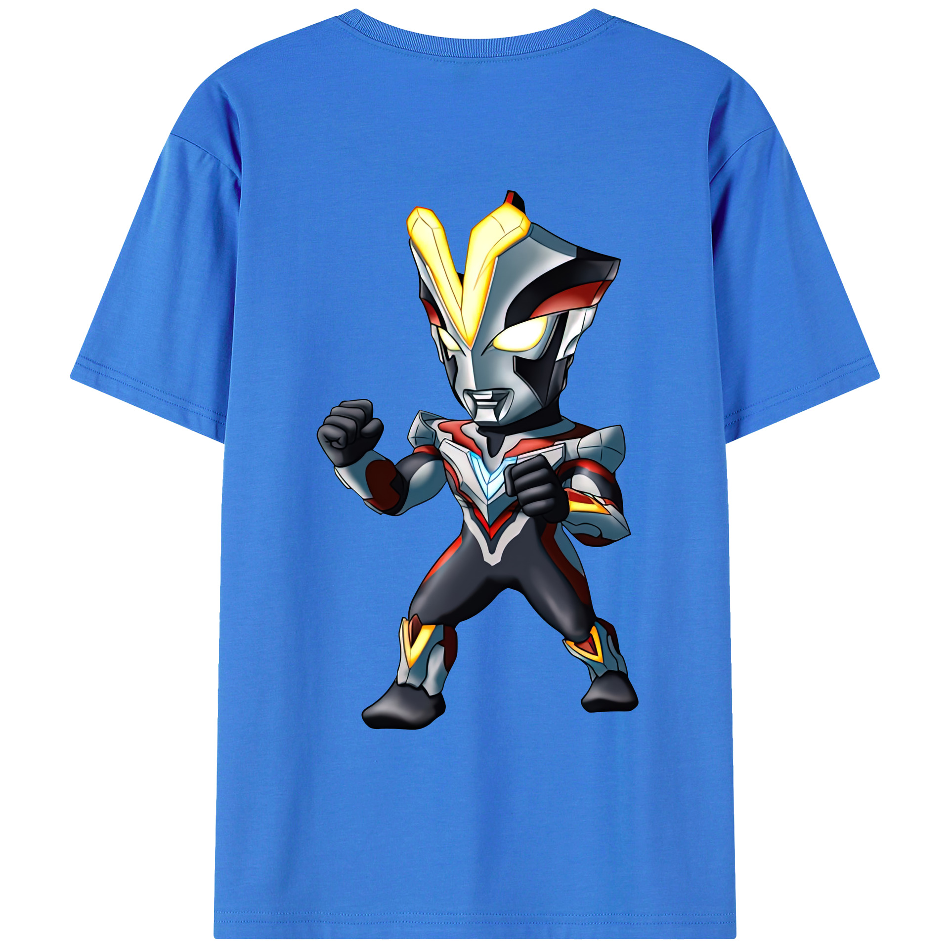 （画像用） ウルトラマン Ultraman 綿100％ メンズ半袖Tシャツ（バックプリント） 通気性