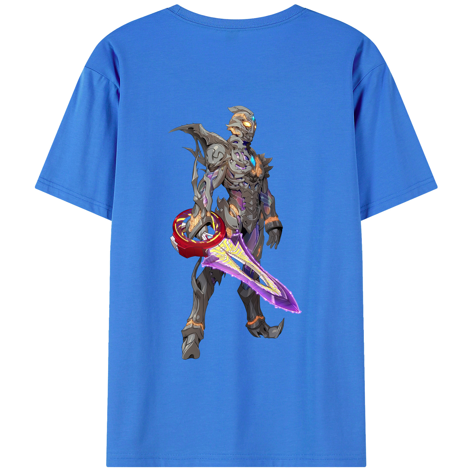 （画像用） ウルトラマン Ultraman 綿100％ メンズ半袖Tシャツ（バックプリント） 通気性