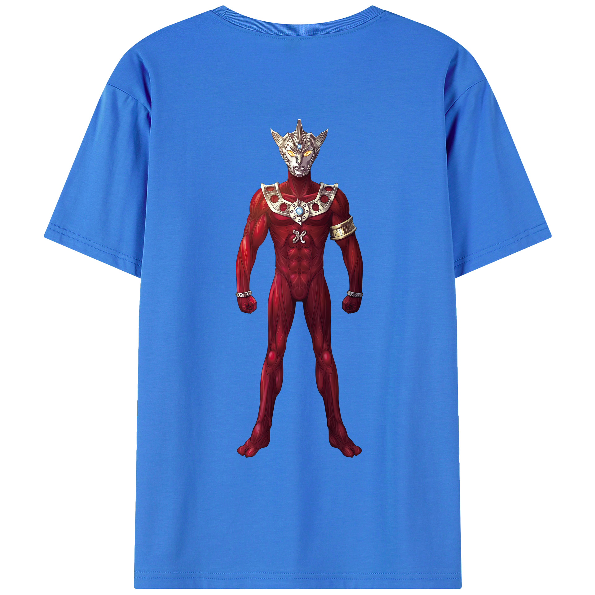（画像用） ウルトラマン Ultraman 綿100％ メンズ半袖Tシャツ（バックプリント） 通気性