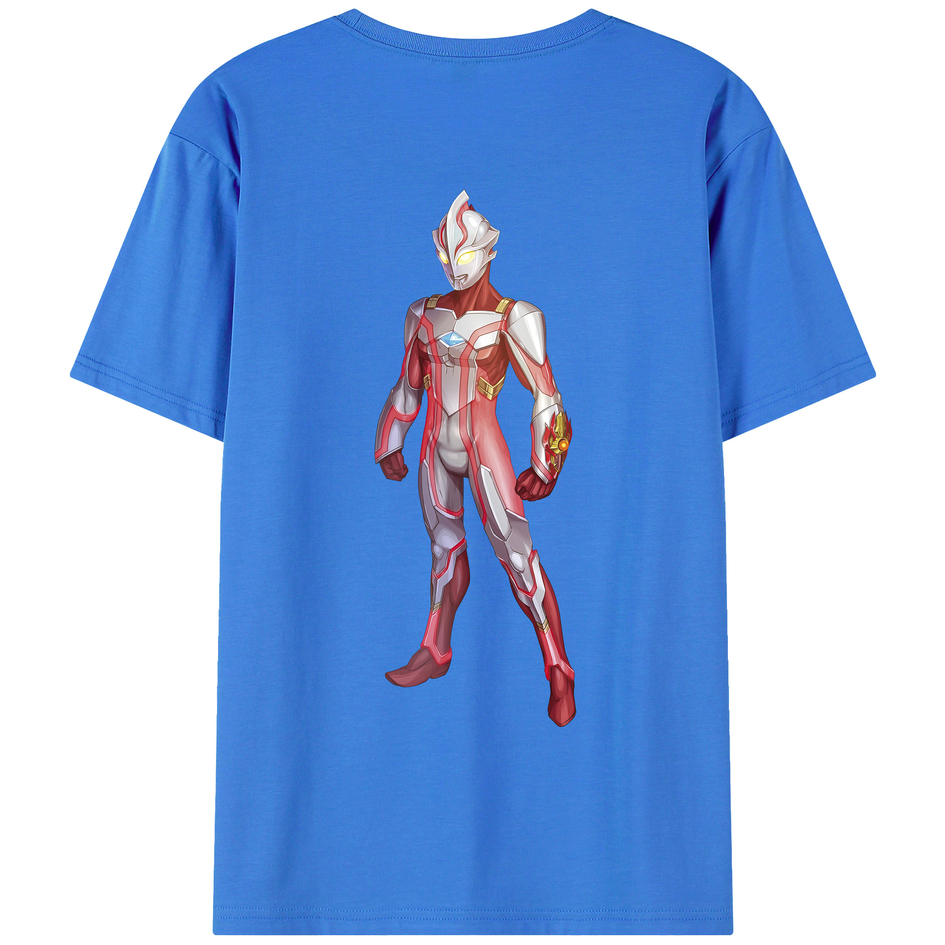 （画像用） ウルトラマン Ultraman 綿100％ メンズ半袖Tシャツ（バックプリント） 通気性