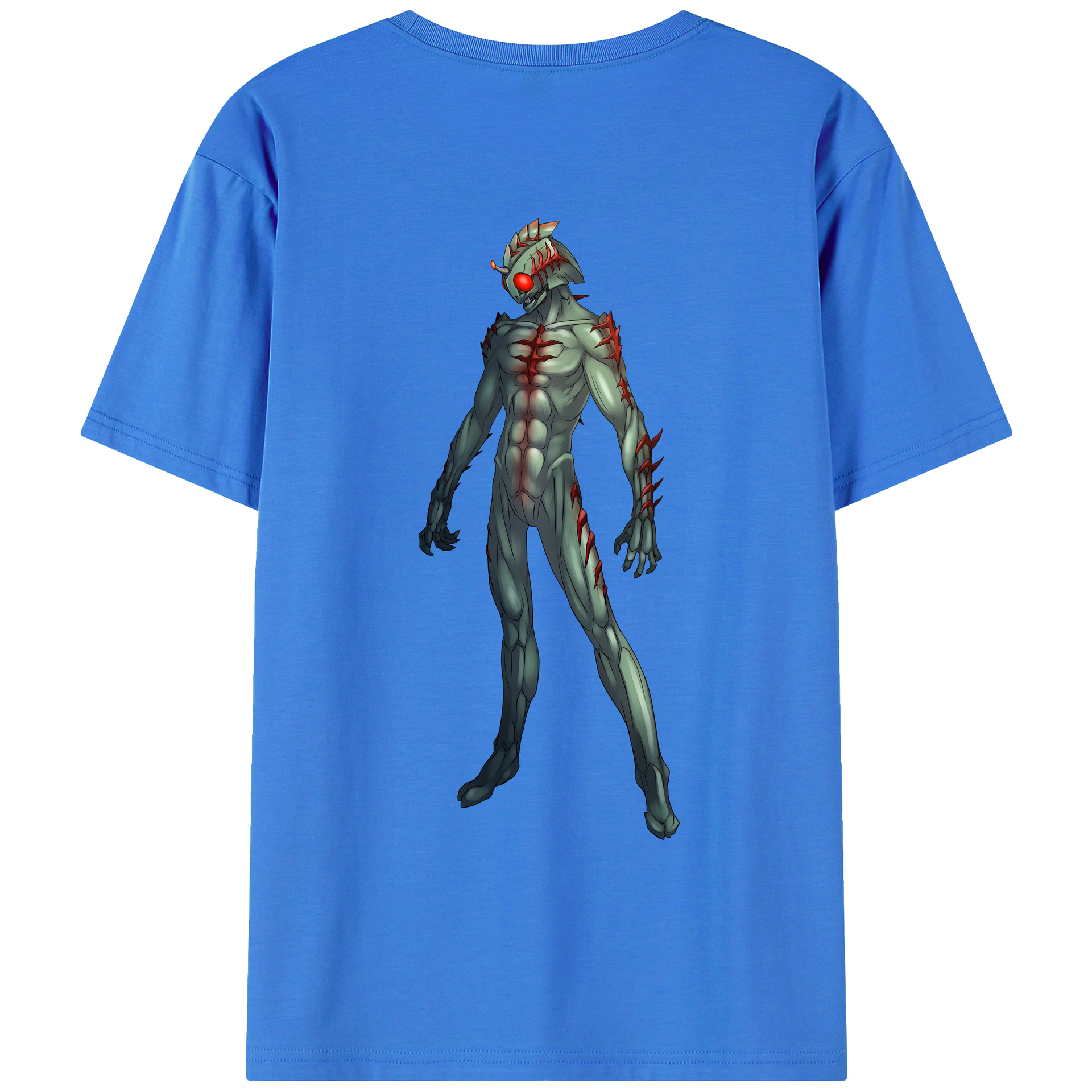 （画像用） ウルトラマン Ultraman 綿100％ メンズ半袖Tシャツ（バックプリント） 通気性