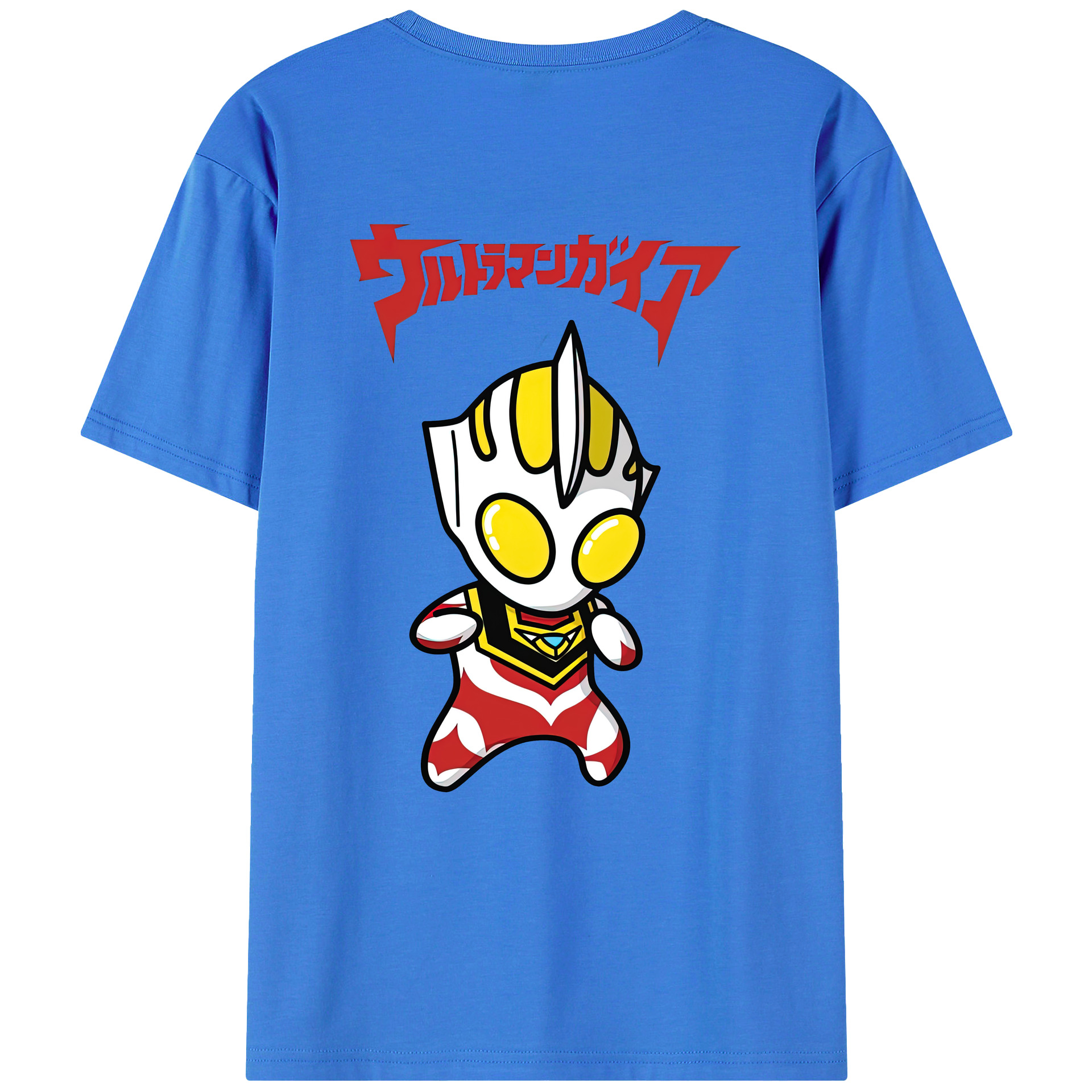 （画像用） ウルトラマン Ultraman 綿100％ メンズ半袖Tシャツ（バックプリント） 通気性
