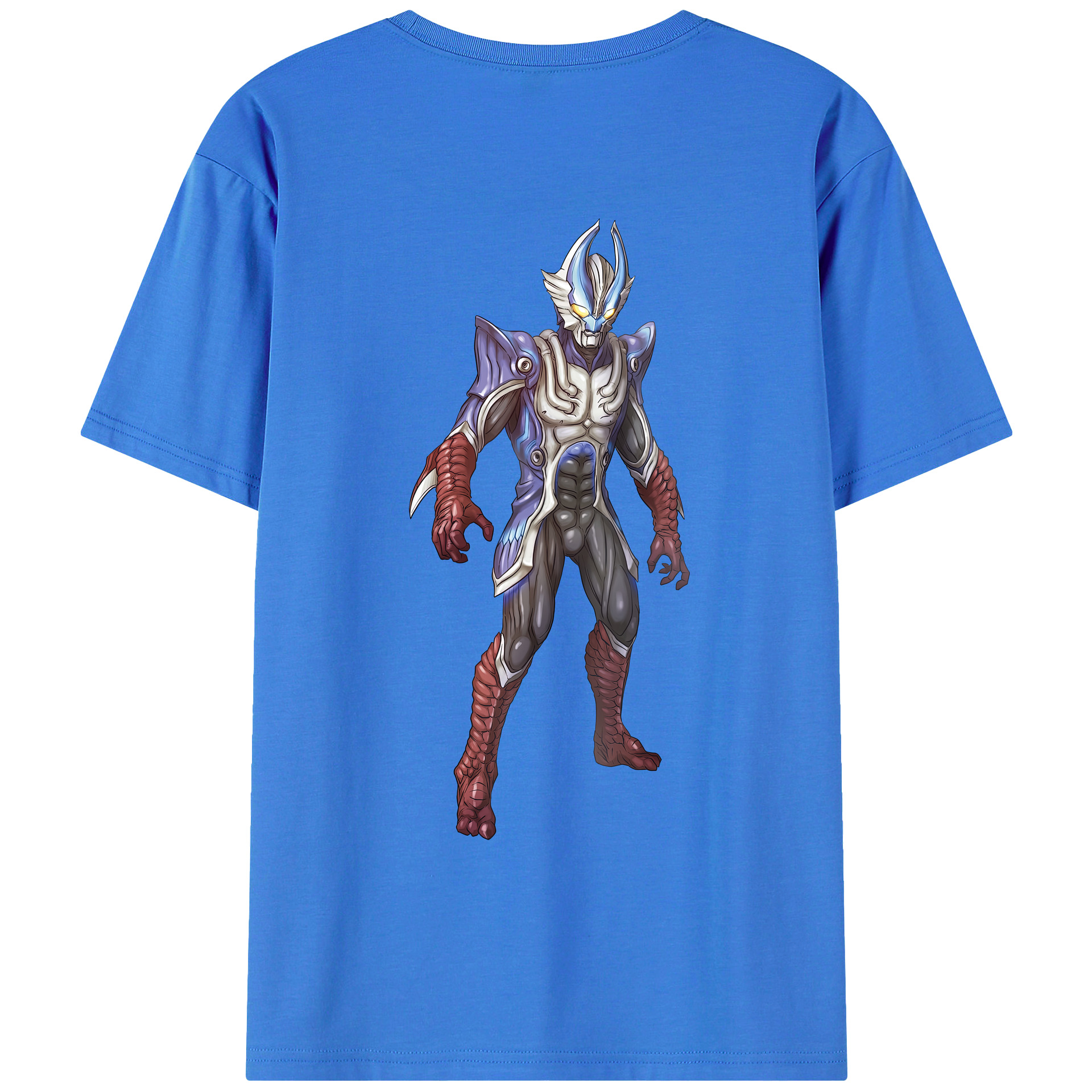 （画像用） ウルトラマン Ultraman 綿100％ メンズ半袖Tシャツ（バックプリント） 通気性