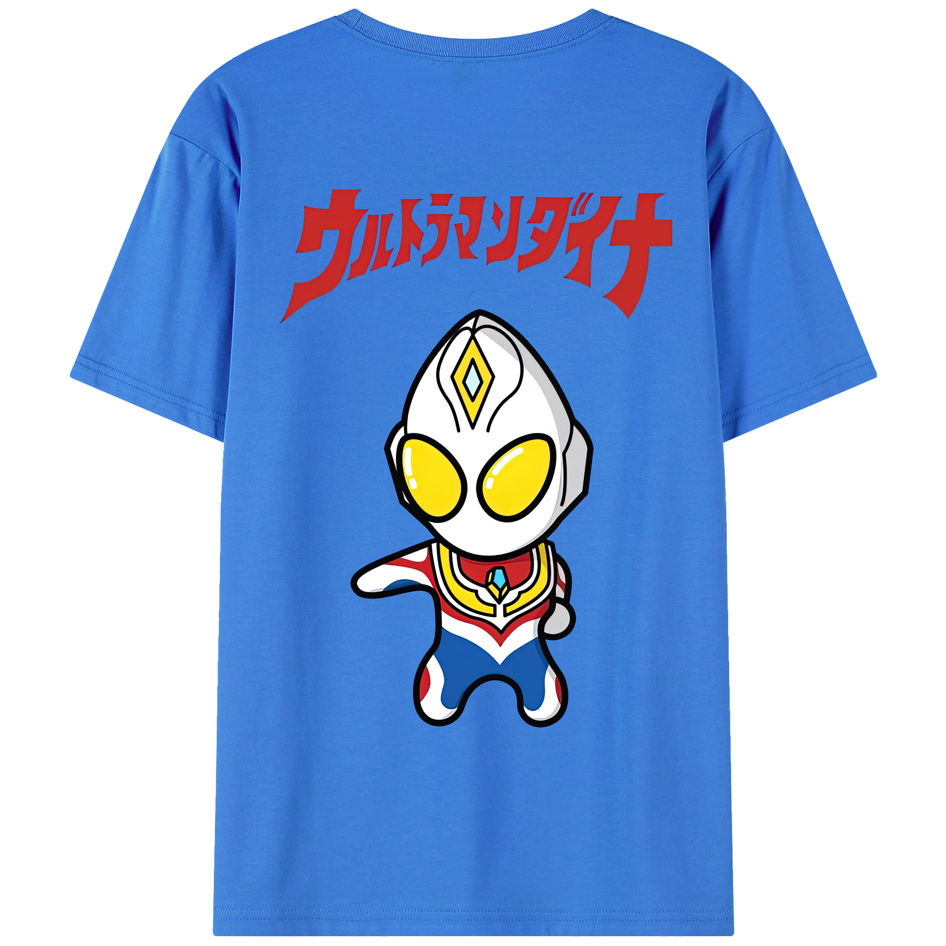 （画像用） ウルトラマン Ultraman 綿100％ メンズ半袖Tシャツ（バックプリント） 通気性