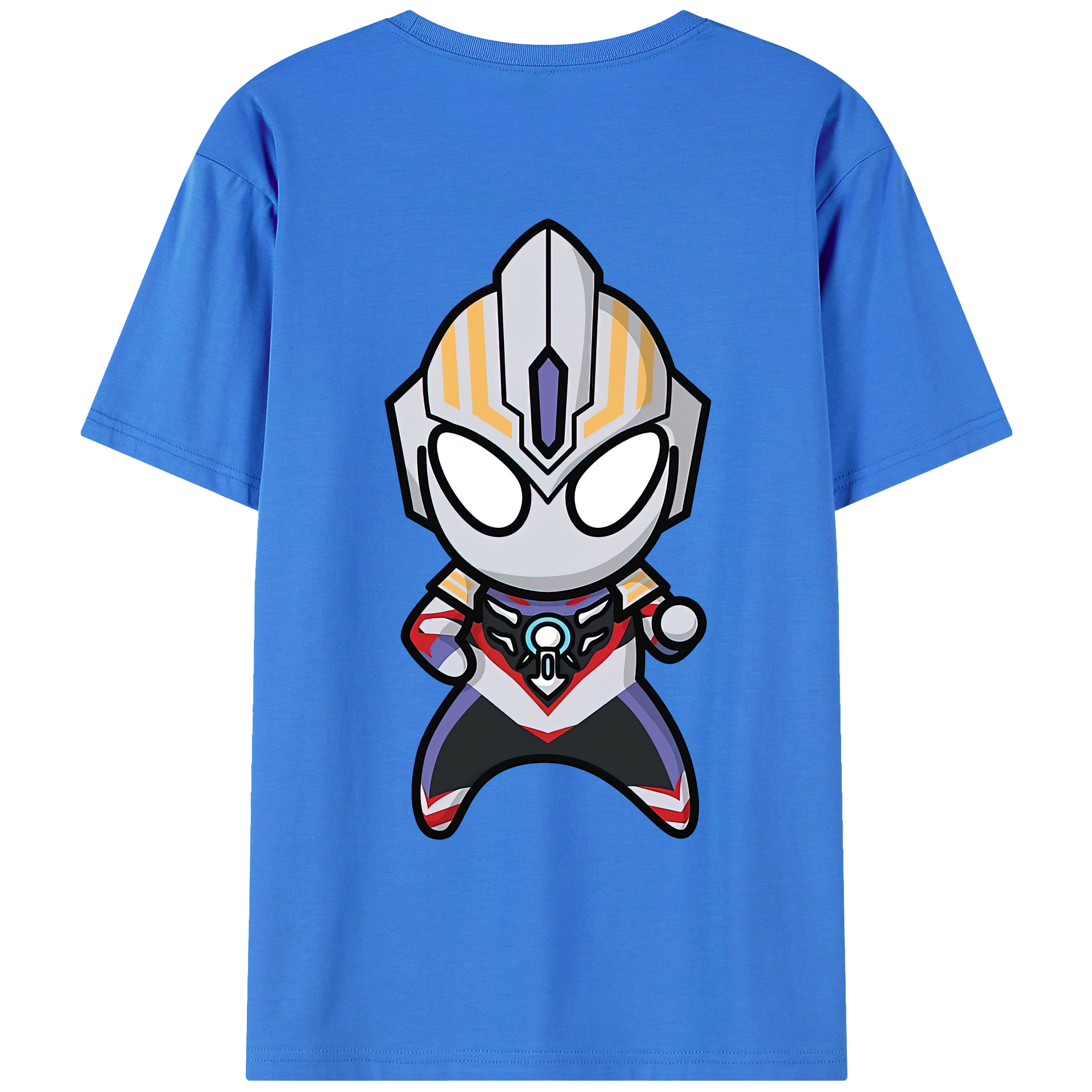 （画像用） ウルトラマン Ultraman 綿100％ メンズ半袖Tシャツ（バックプリント） 通気性