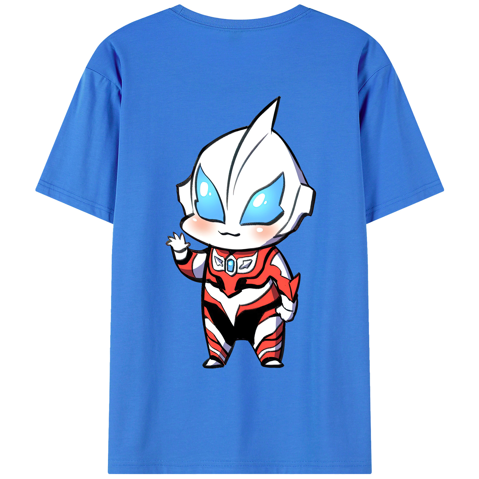 （画像用） ウルトラマン Ultraman 綿100％ メンズ半袖Tシャツ（バックプリント） 通気性