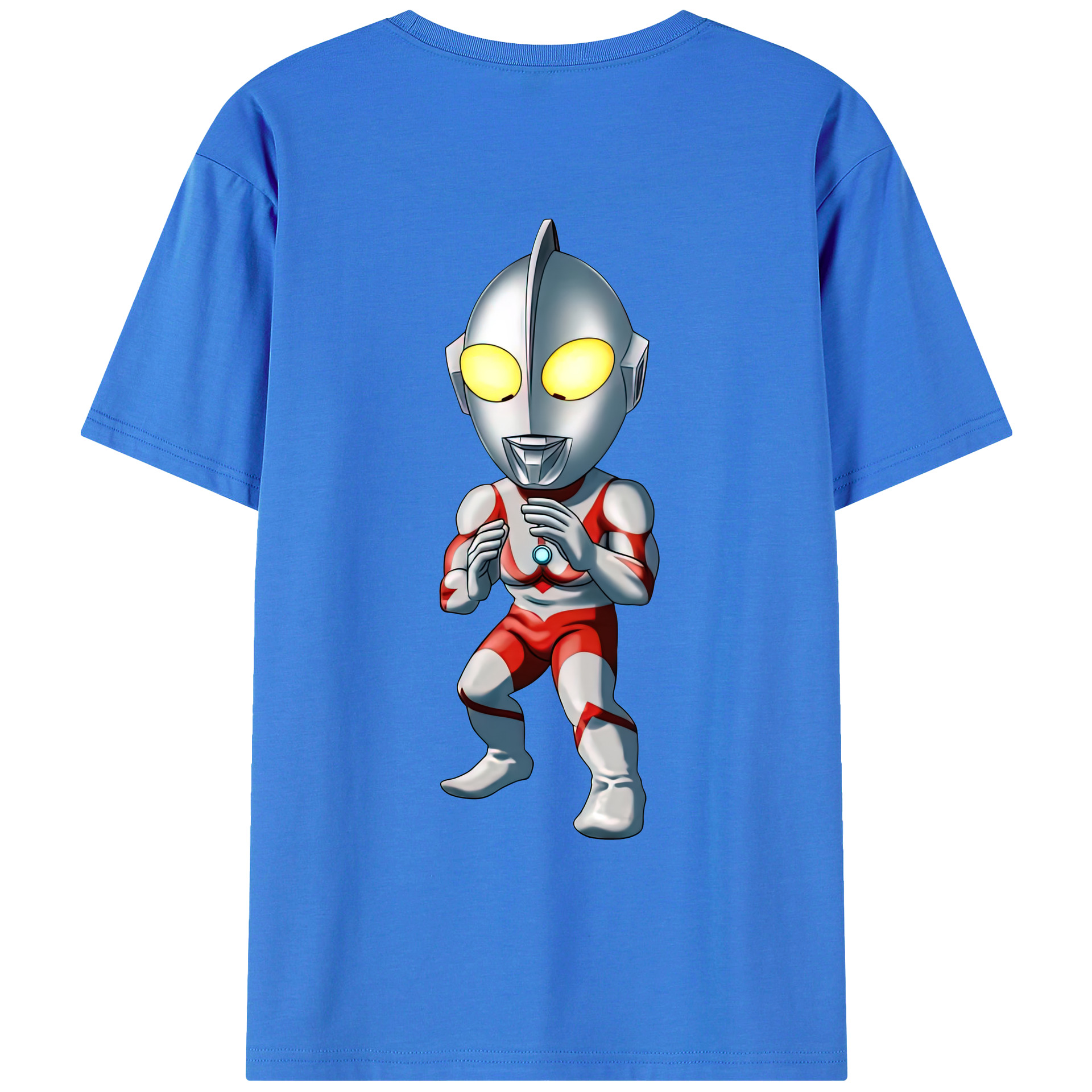 （画像用） ウルトラマン Ultraman 綿100％ メンズ半袖Tシャツ（バックプリント） 通気性