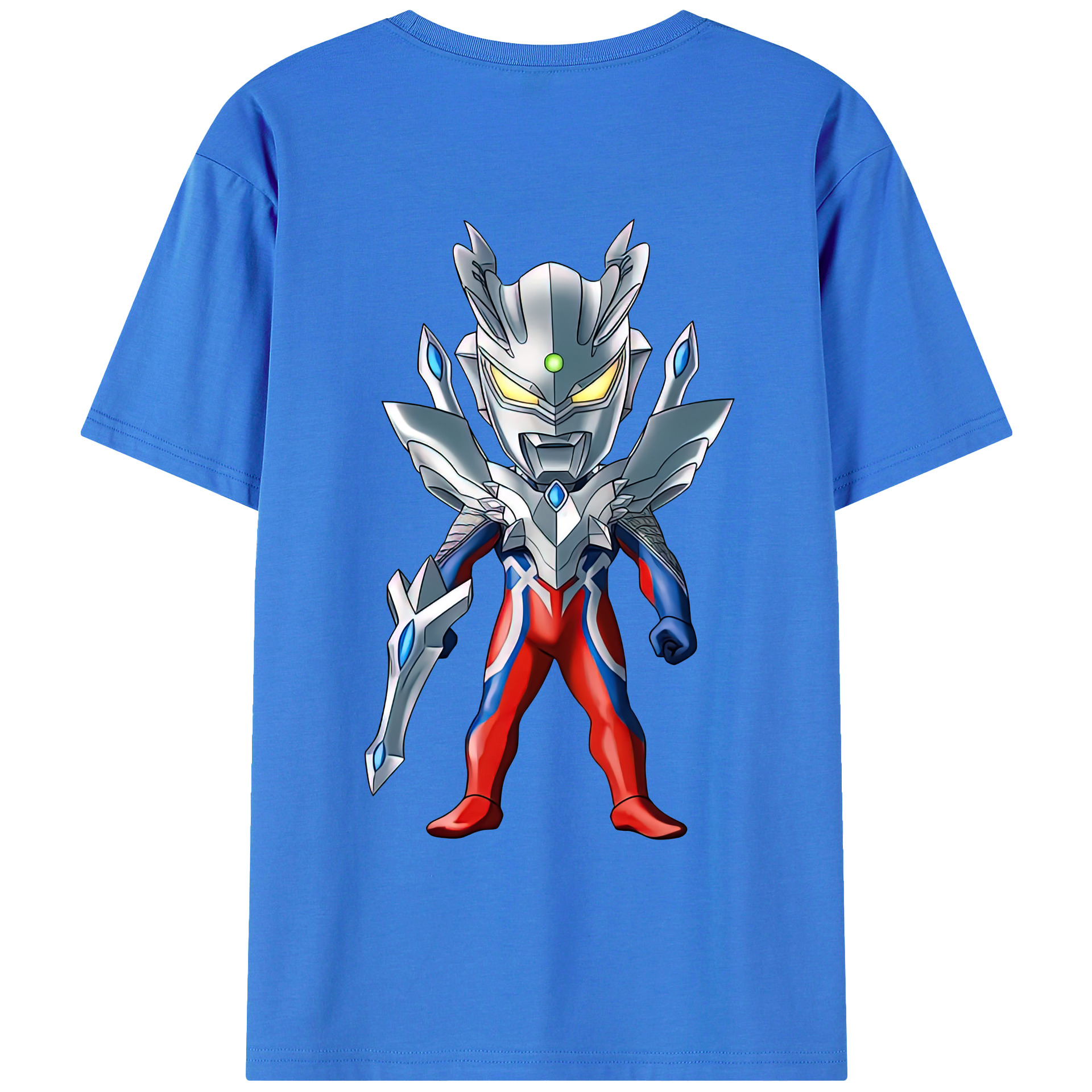 （画像用） ウルトラマン Ultraman 綿100％ メンズ半袖Tシャツ（バックプリント） 通気性