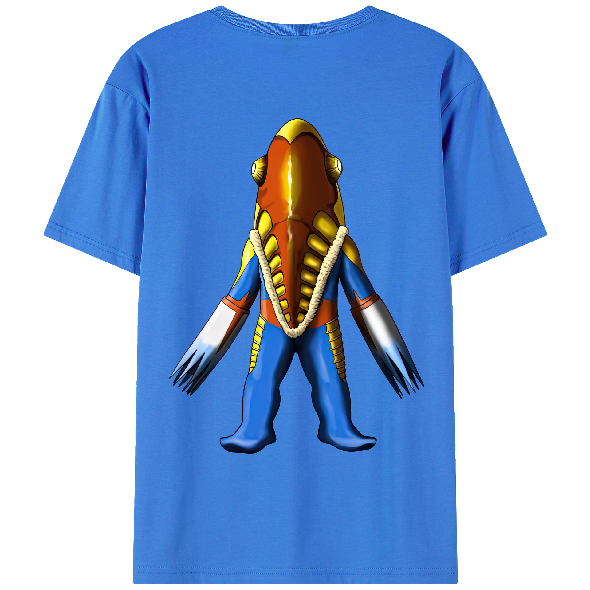 （画像用） ウルトラマン Ultraman 綿100％ メンズ半袖Tシャツ（バックプリント） 通気性