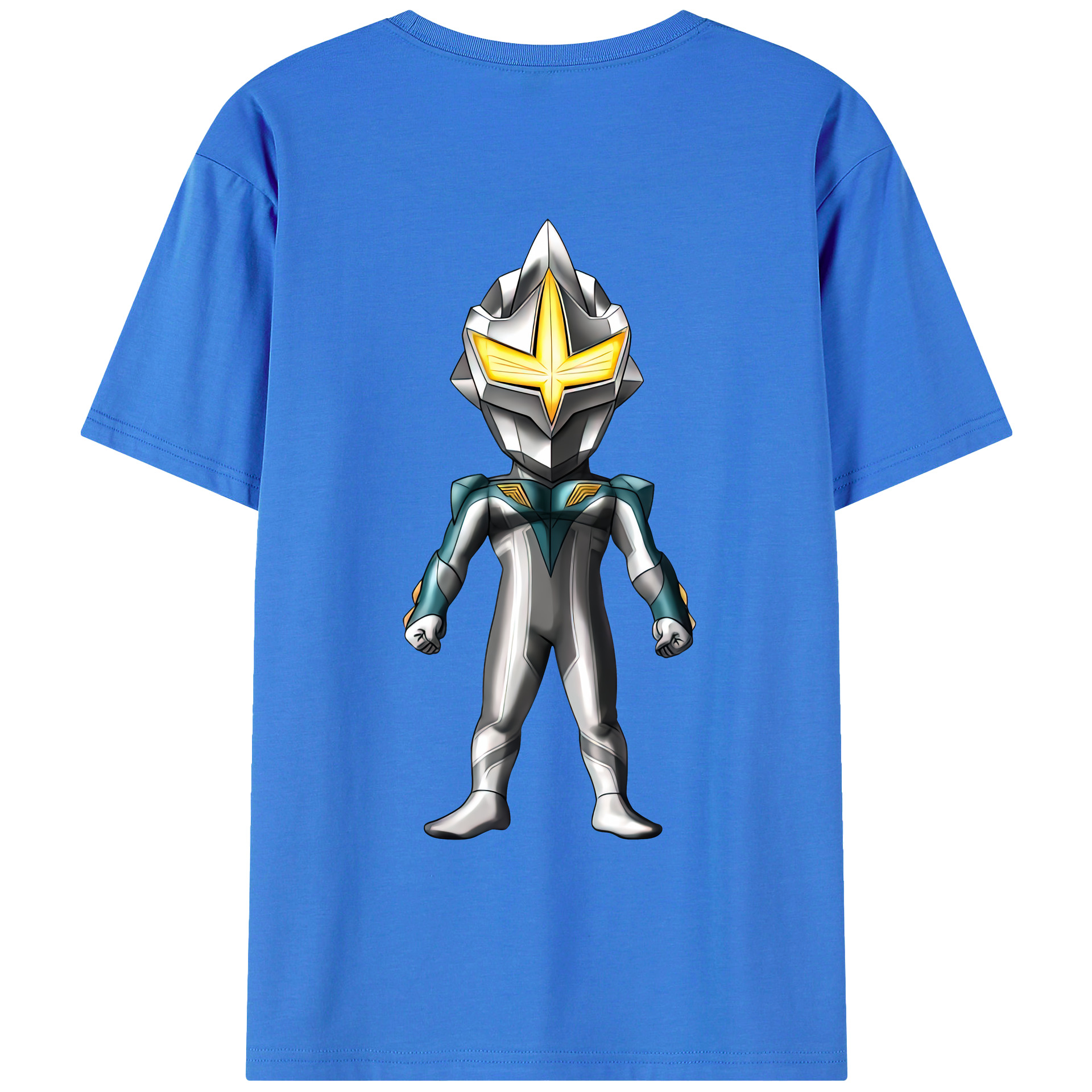 （画像用） ウルトラマン Ultraman 綿100％ メンズ半袖Tシャツ（バックプリント） 通気性