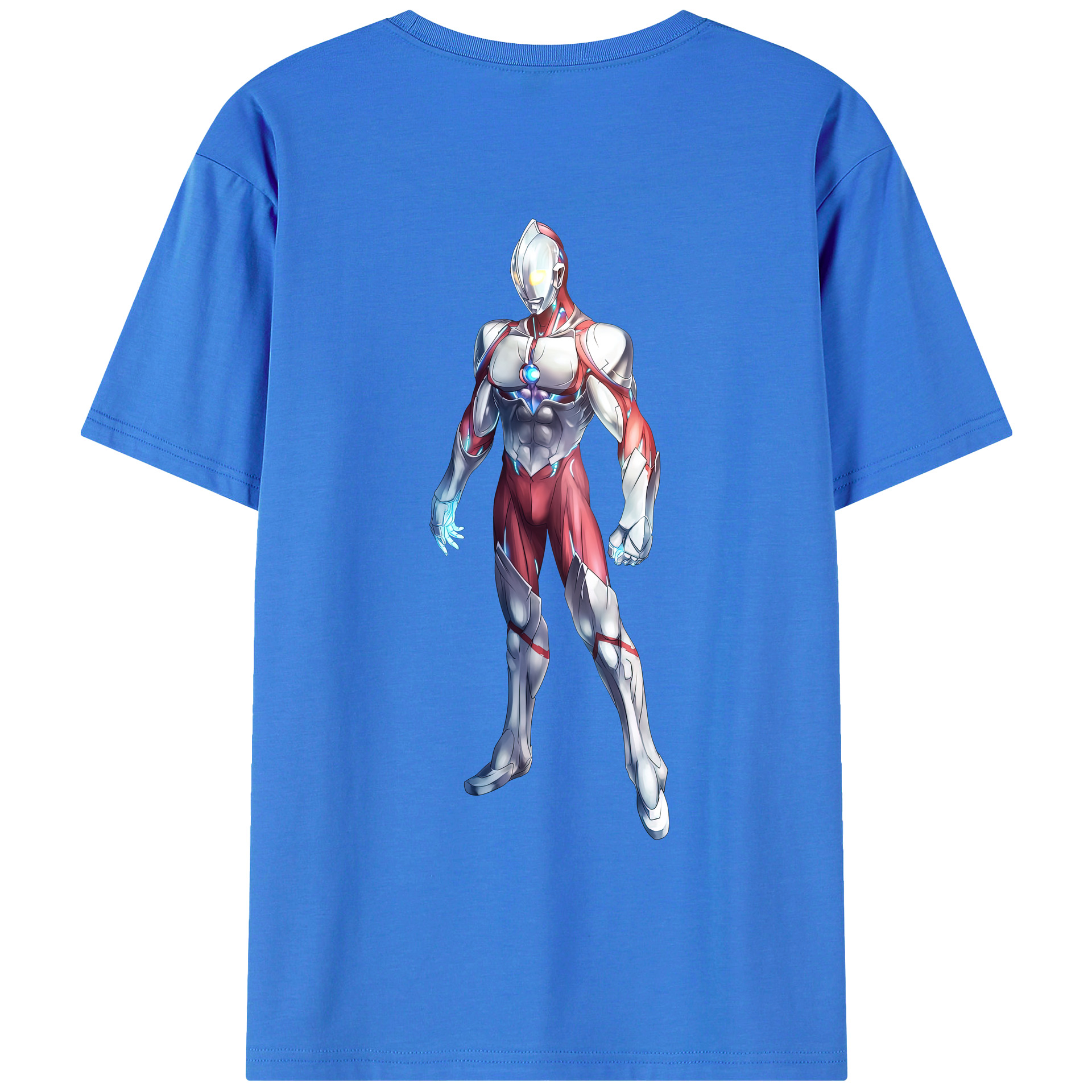 （画像用） ウルトラマン Ultraman 綿100％ メンズ半袖Tシャツ（バックプリント） 通気性