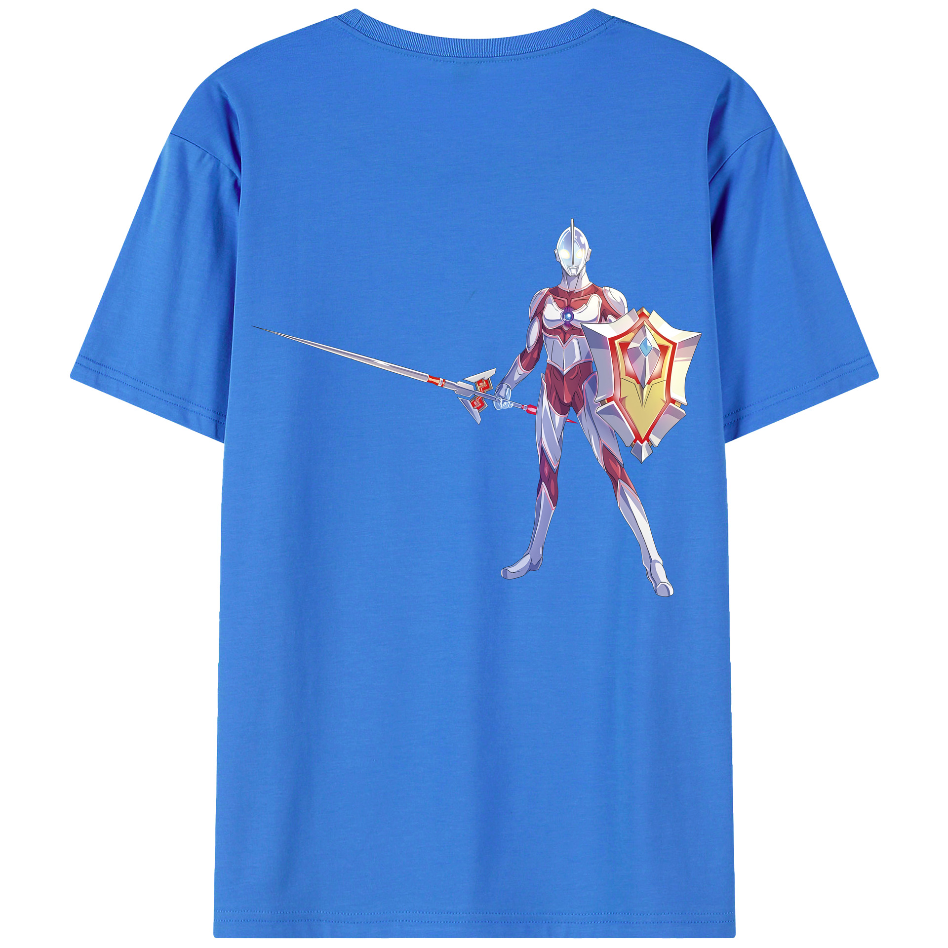 （画像用） ウルトラマン Ultraman 綿100％ メンズ半袖Tシャツ（バックプリント） 通気性