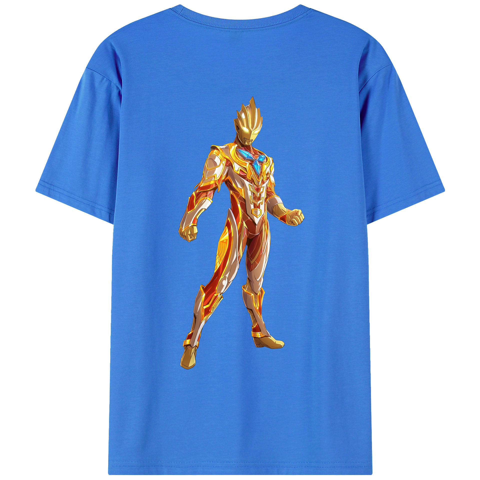 （画像用） ウルトラマン Ultraman 綿100％ メンズ半袖Tシャツ（バックプリント） 通気性
