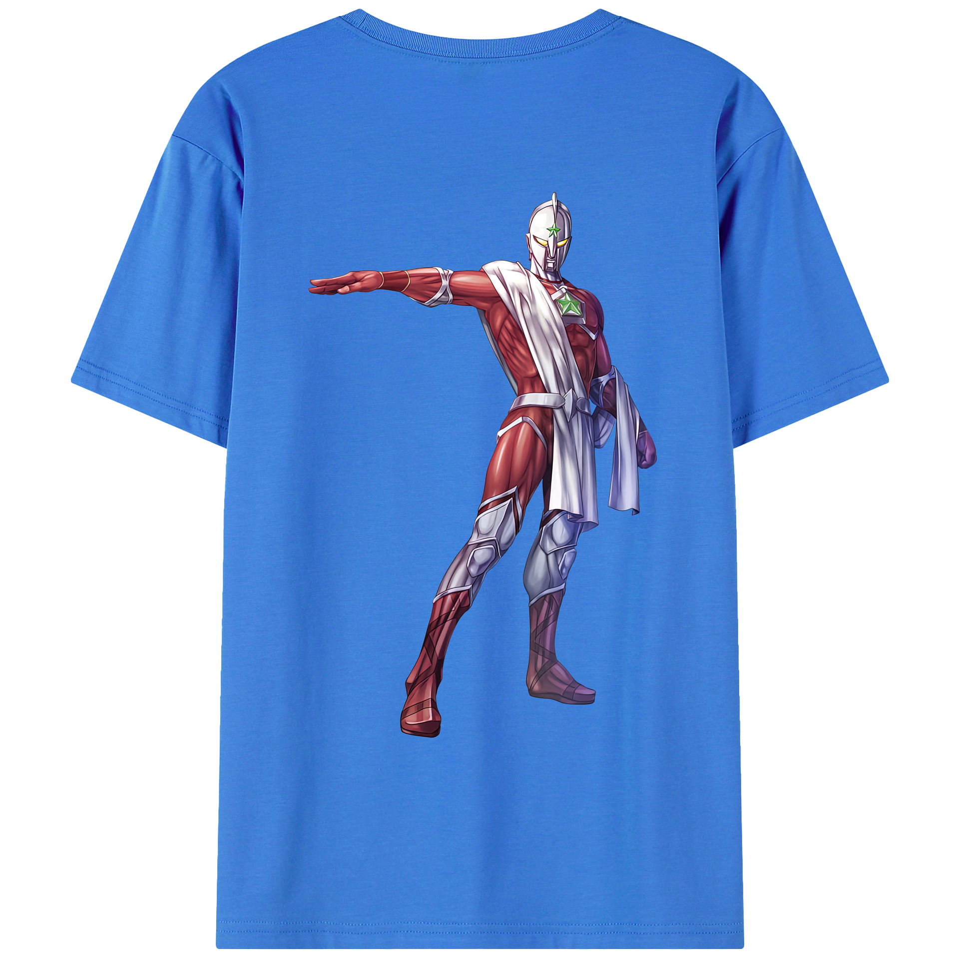 （画像用） ウルトラマン Ultraman 綿100％ メンズ半袖Tシャツ（バックプリント） 通気性