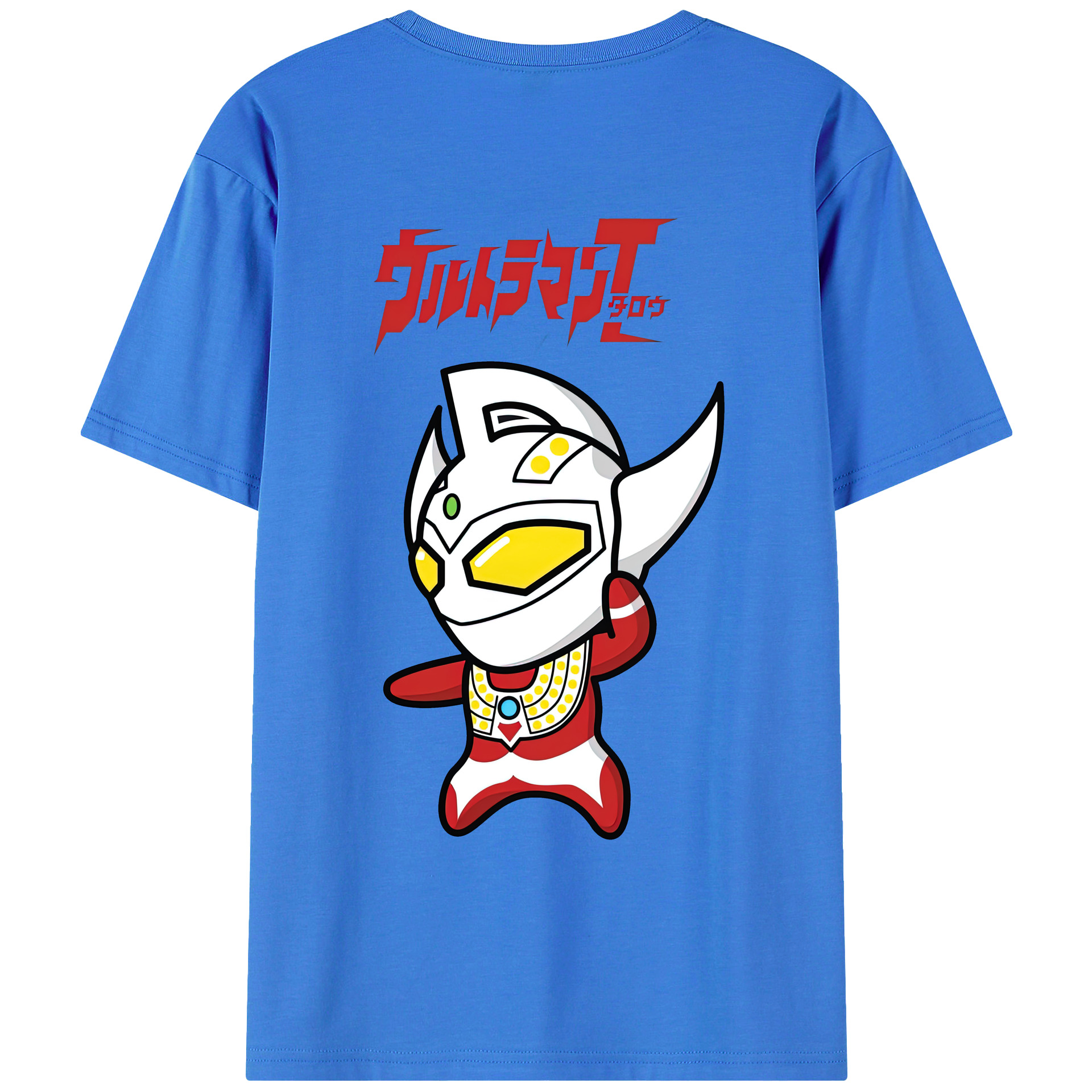 （画像用） ウルトラマン Ultraman 綿100％ メンズ半袖Tシャツ（バックプリント） 通気性