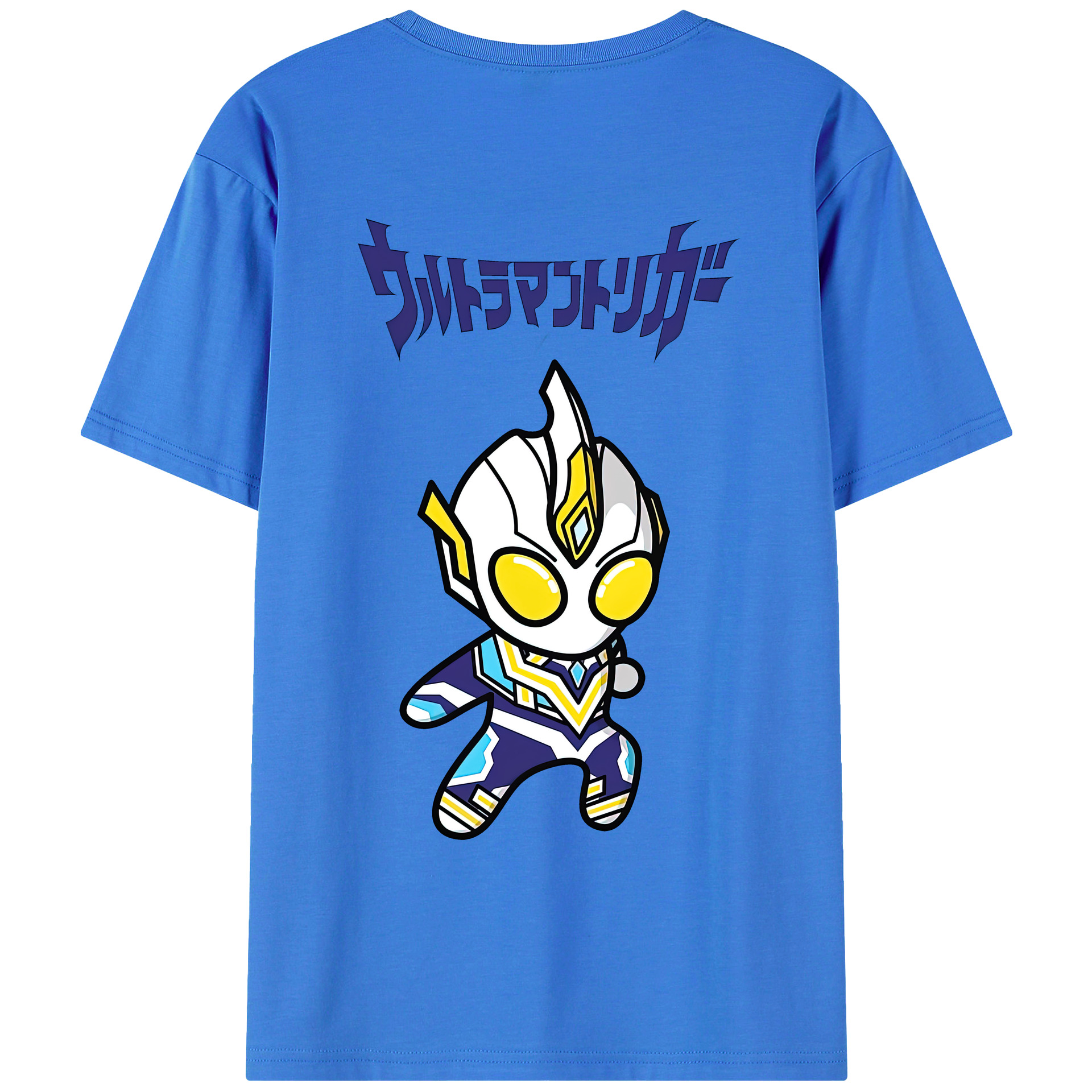 （画像用） ウルトラマン Ultraman 綿100％ メンズ半袖Tシャツ（バックプリント） 通気性