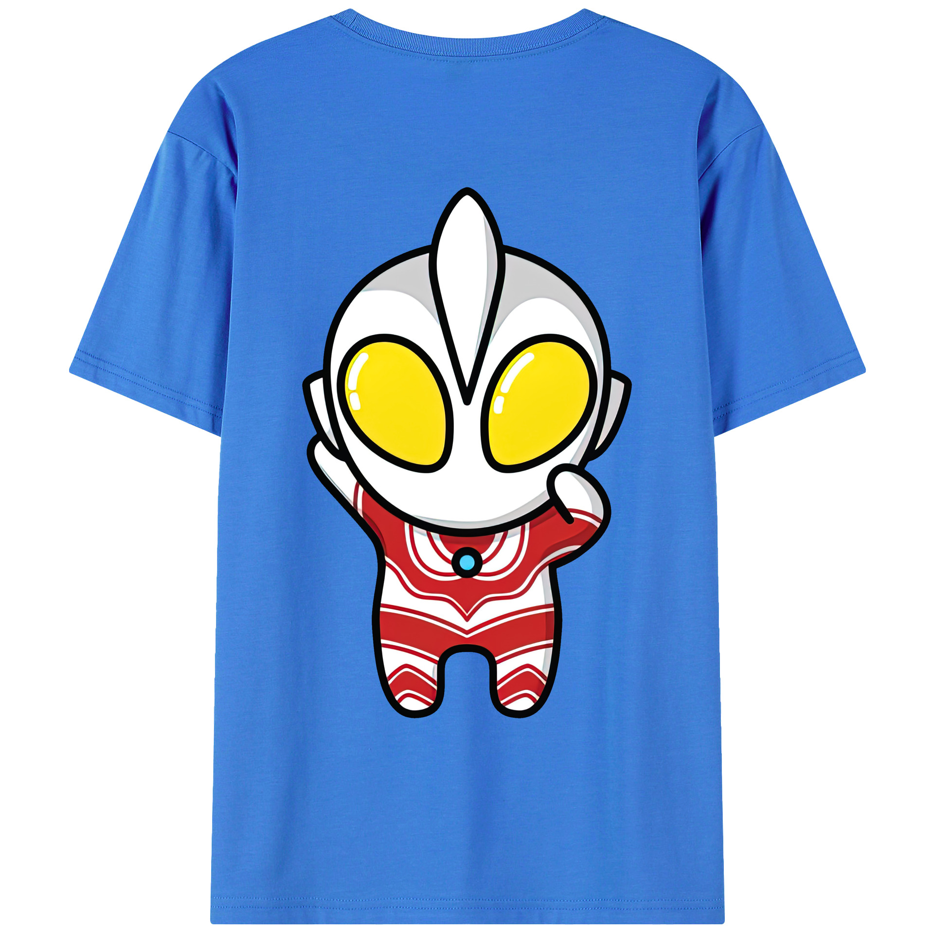 （画像用） ウルトラマン Ultraman 綿100％ メンズ半袖Tシャツ（バックプリント） 通気性